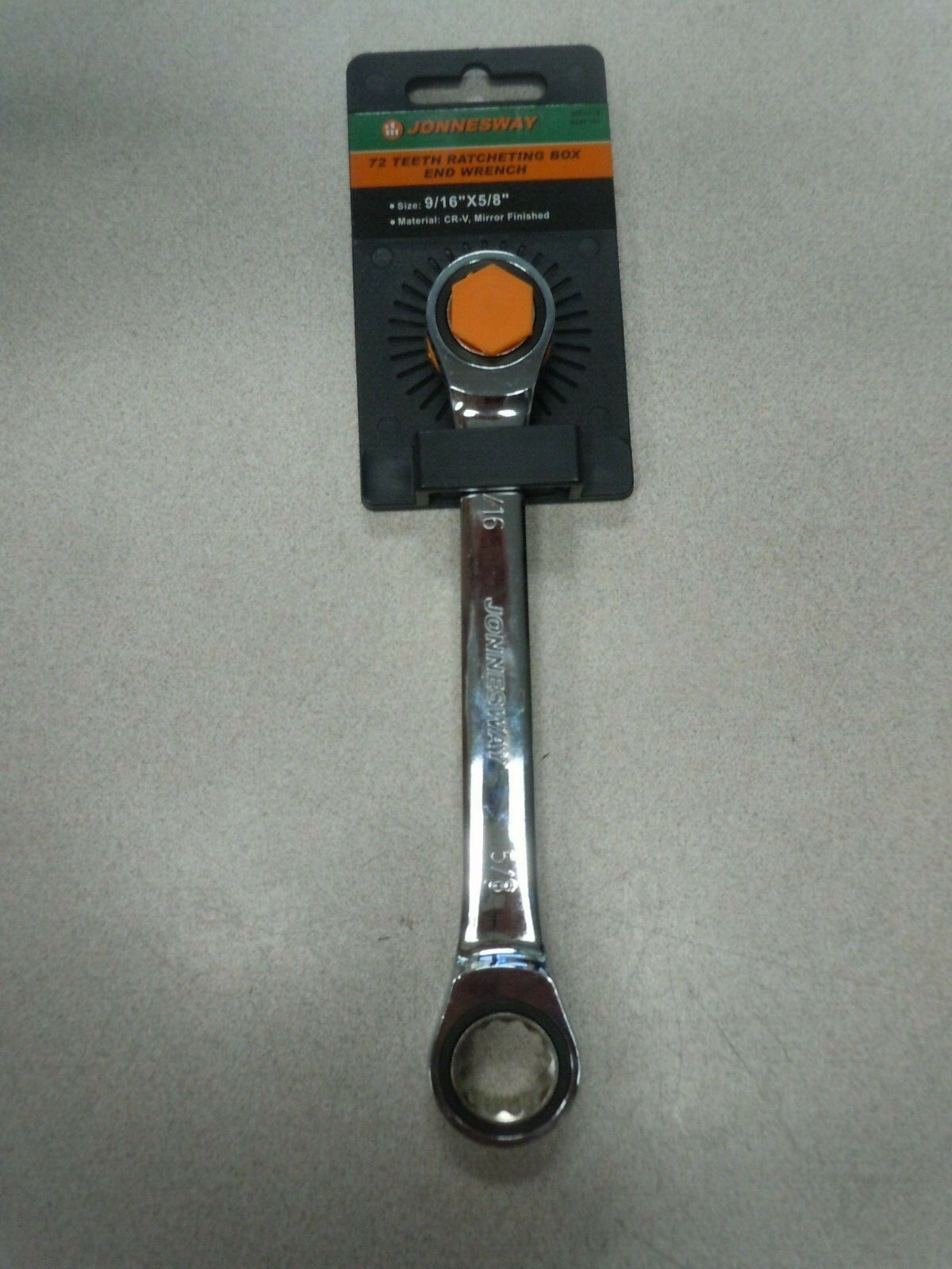 Jonnesway W68216 72 Teeth Ratcheting box end wrench 9/16″X5/8″