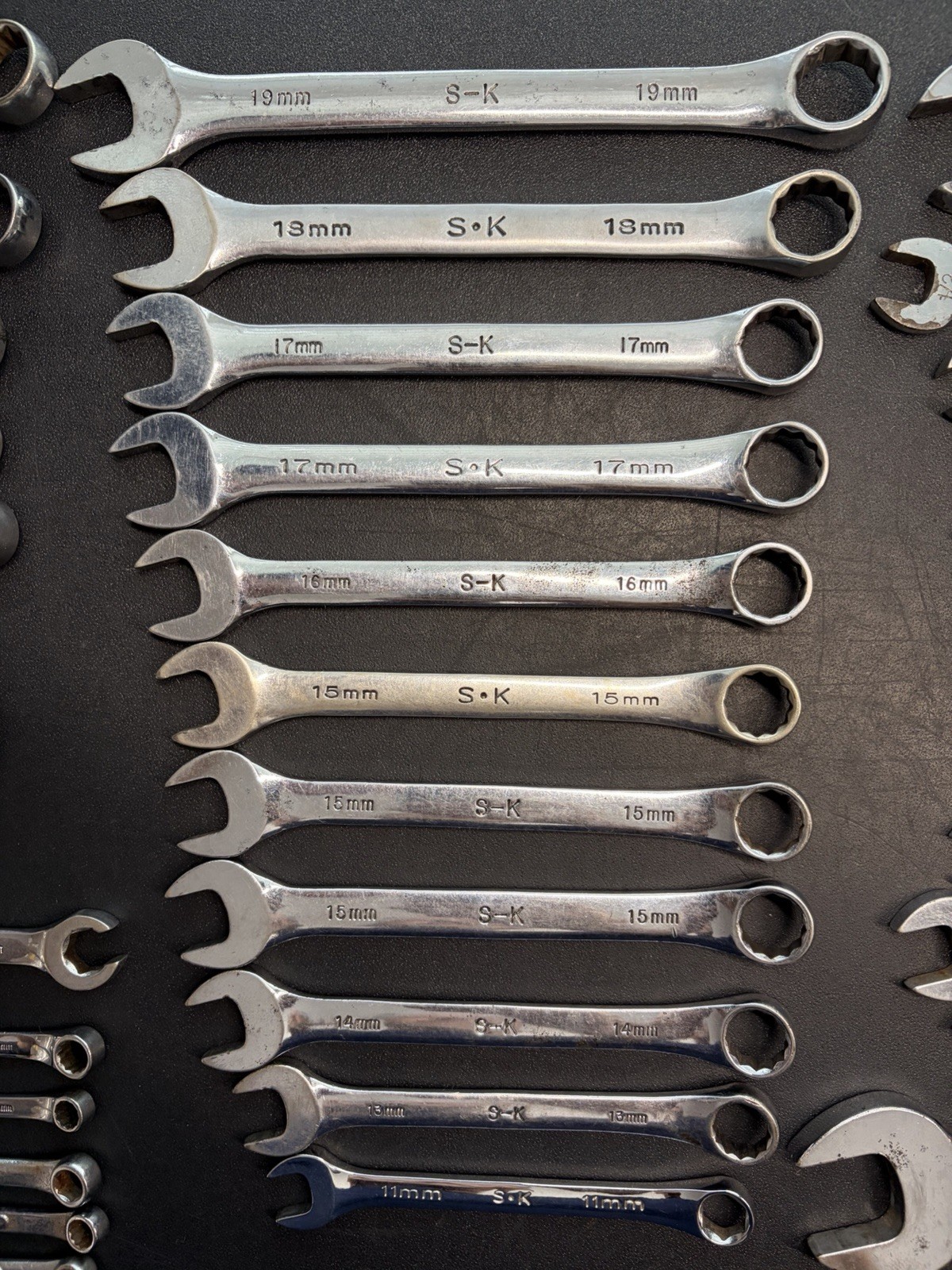 SK Tools Polished Wrench Lot Of 41