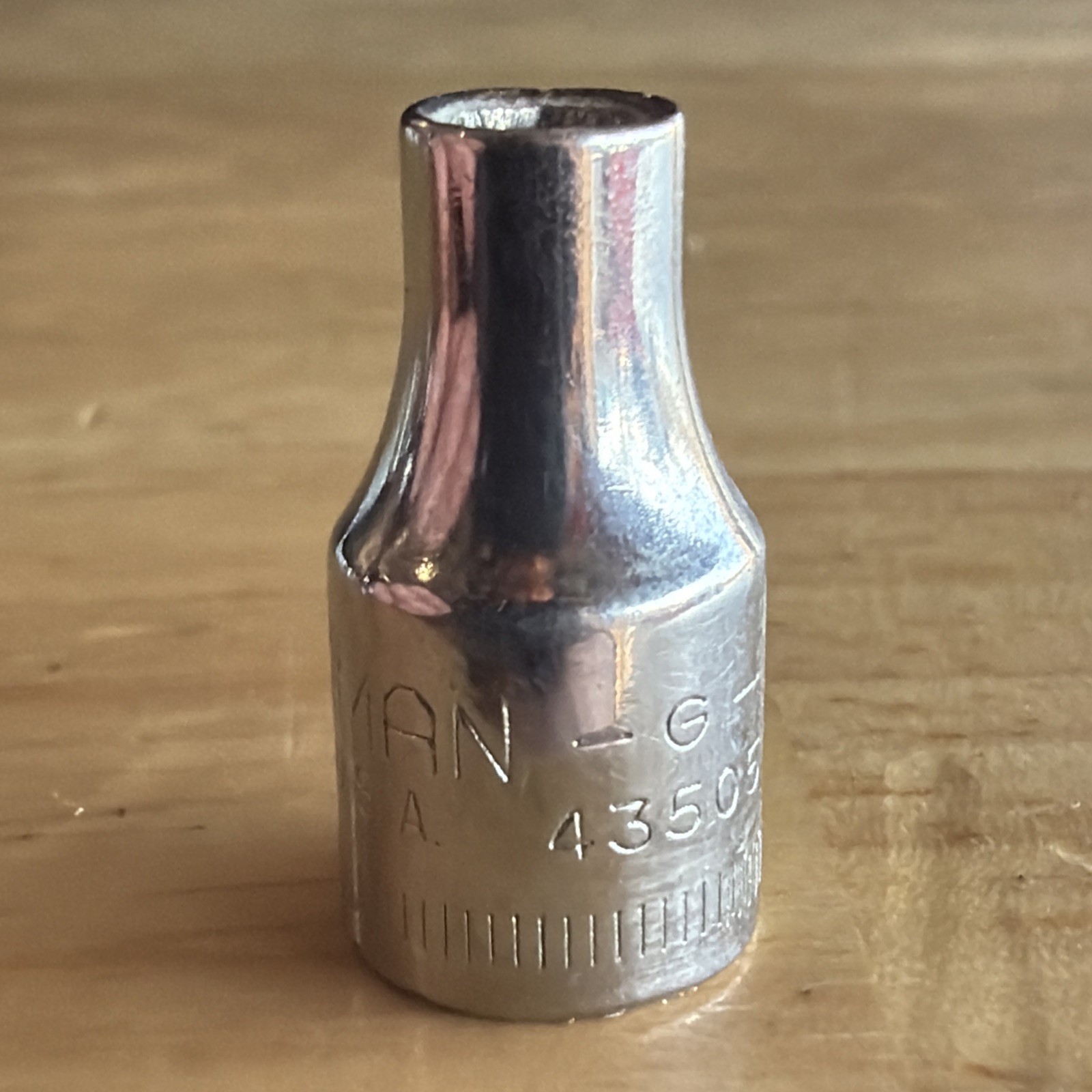 Craftsman 4mm Shallow Socket 1/4″ Drive 6 Point G Series 43505 Made in USA