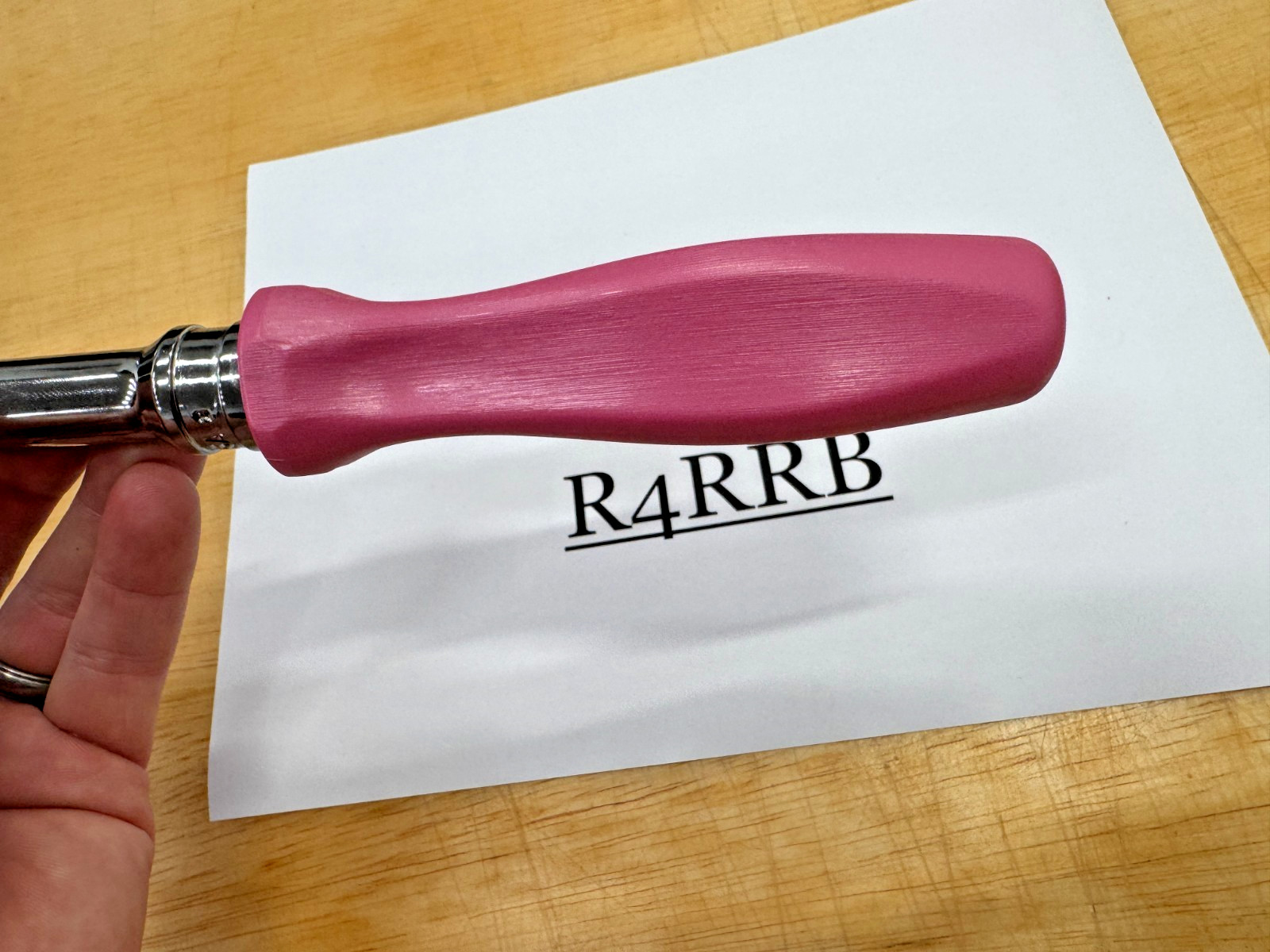 Snap-on Tools USA PEARL PINK 1/2″ Drive Hard Grip Ratchet SHD80APP RARE NOS