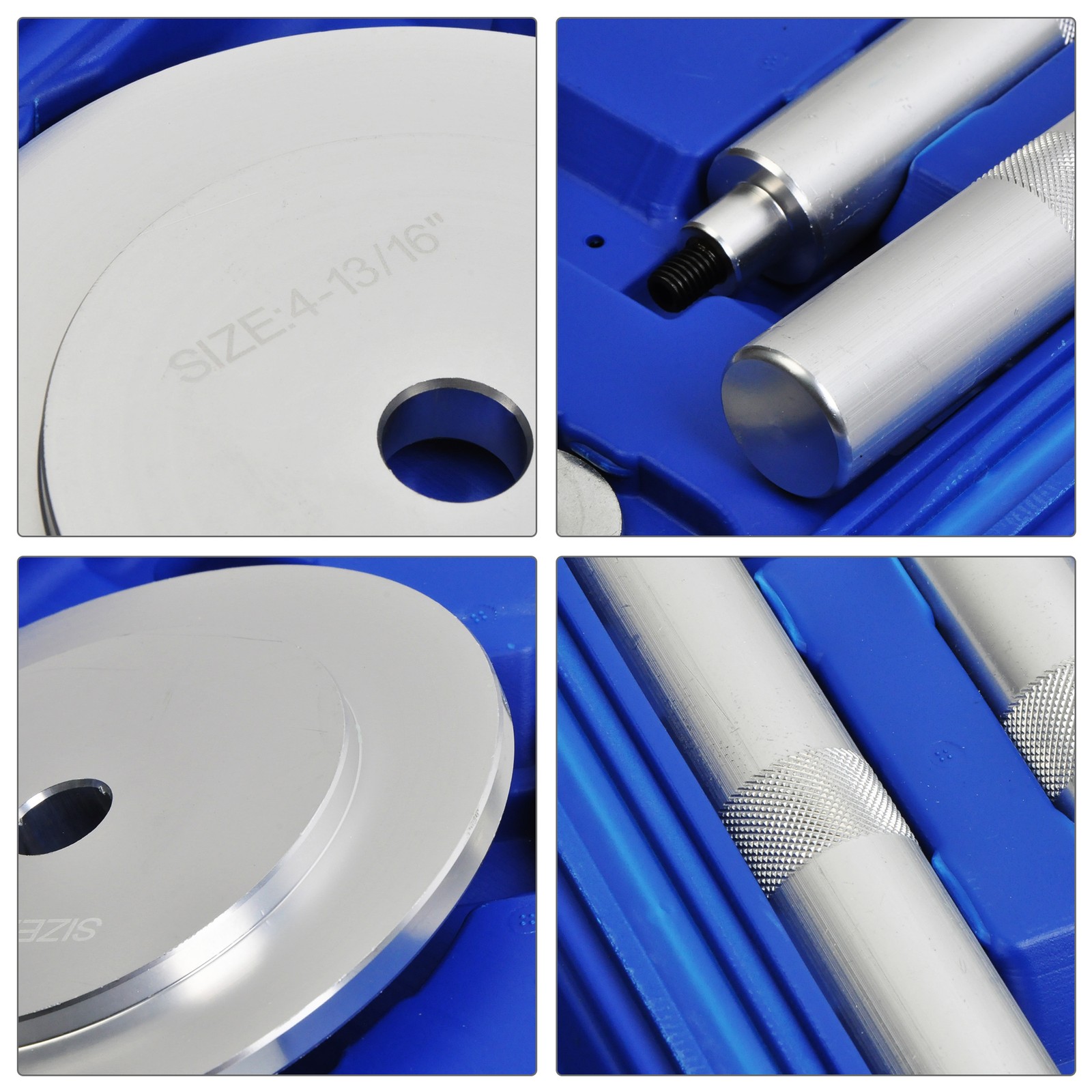 9PC Truck Hub Seal Installer Kit ,4-13/16″ – 6-5/16″ Large Race & Seal Drivers