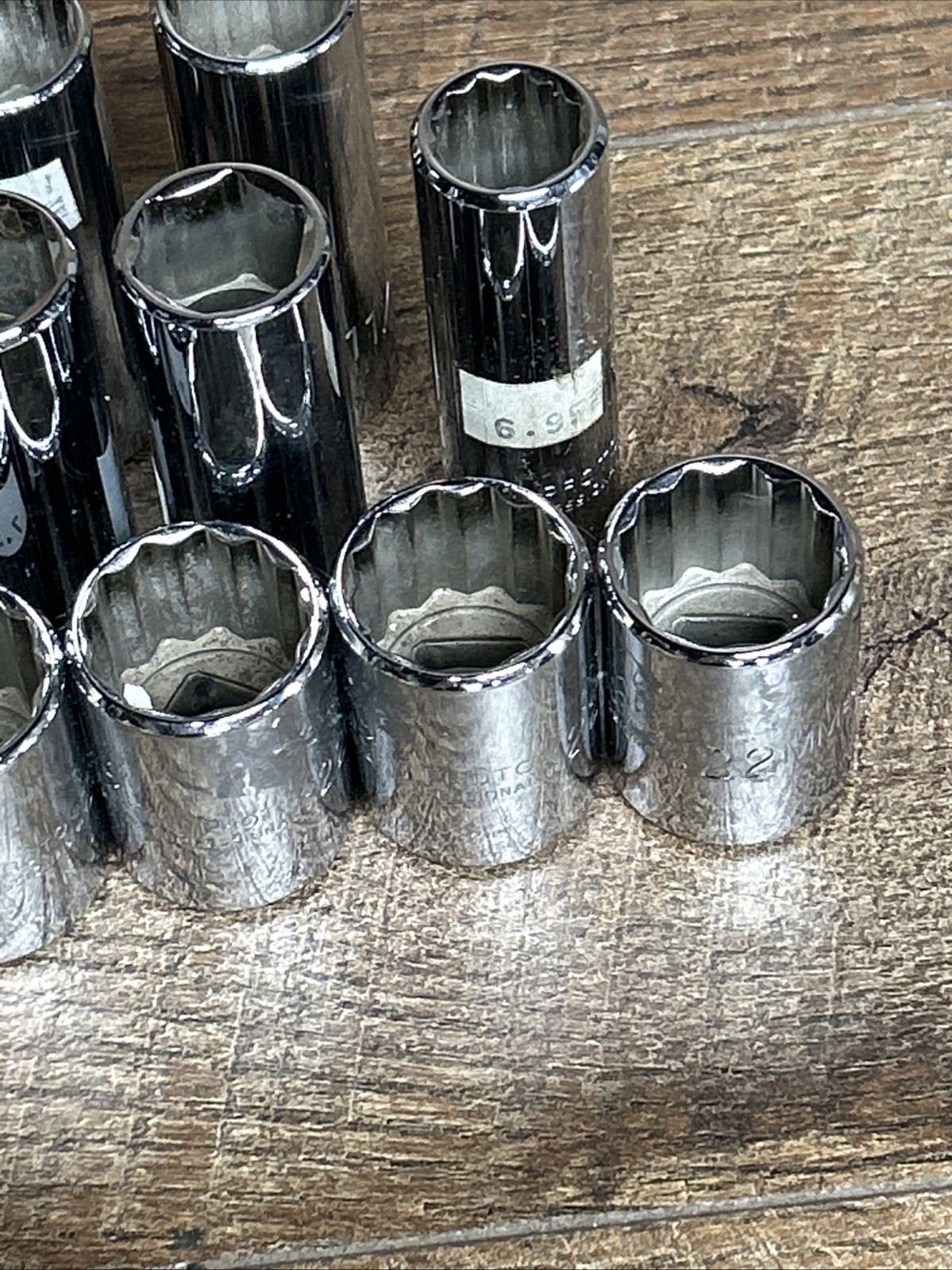 Proto Professional Socket Lot-New Old Stock-1/2in And 3/8 Drive-Read Description