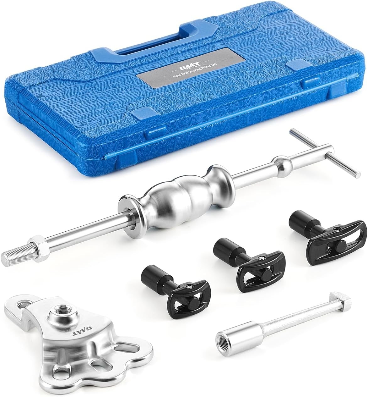 Axle Bearing Puller Set with Slide Hammer, 3 Adapters Fits 1-1/4″–2-7/8″ IDs
