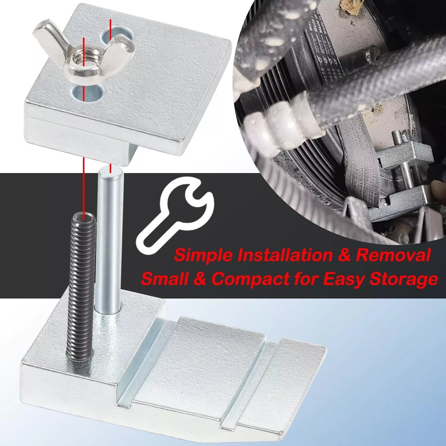 59350 Stretch Belt Installer Tool for Extra Deep Double Pulleys GM 5.3 / 6.2L