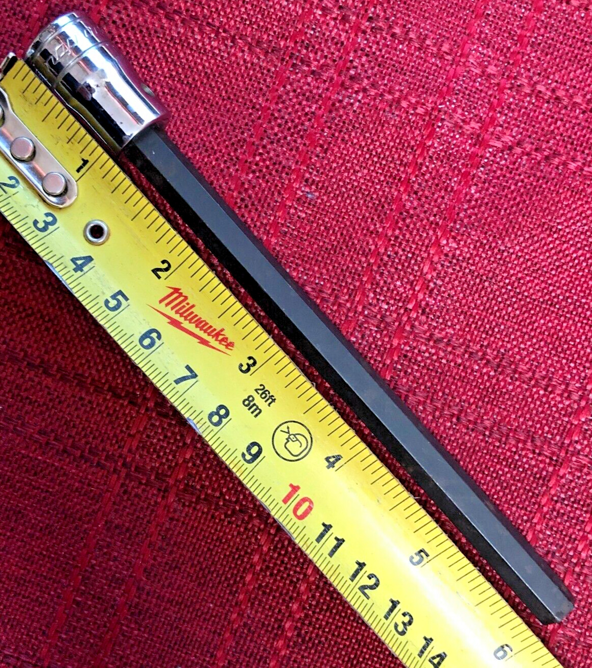 Snap On FA10L SAE 5/16″ Chrome Long Hex Bit Socket 3/8″dr 6″L 1995 USA Good 8/10