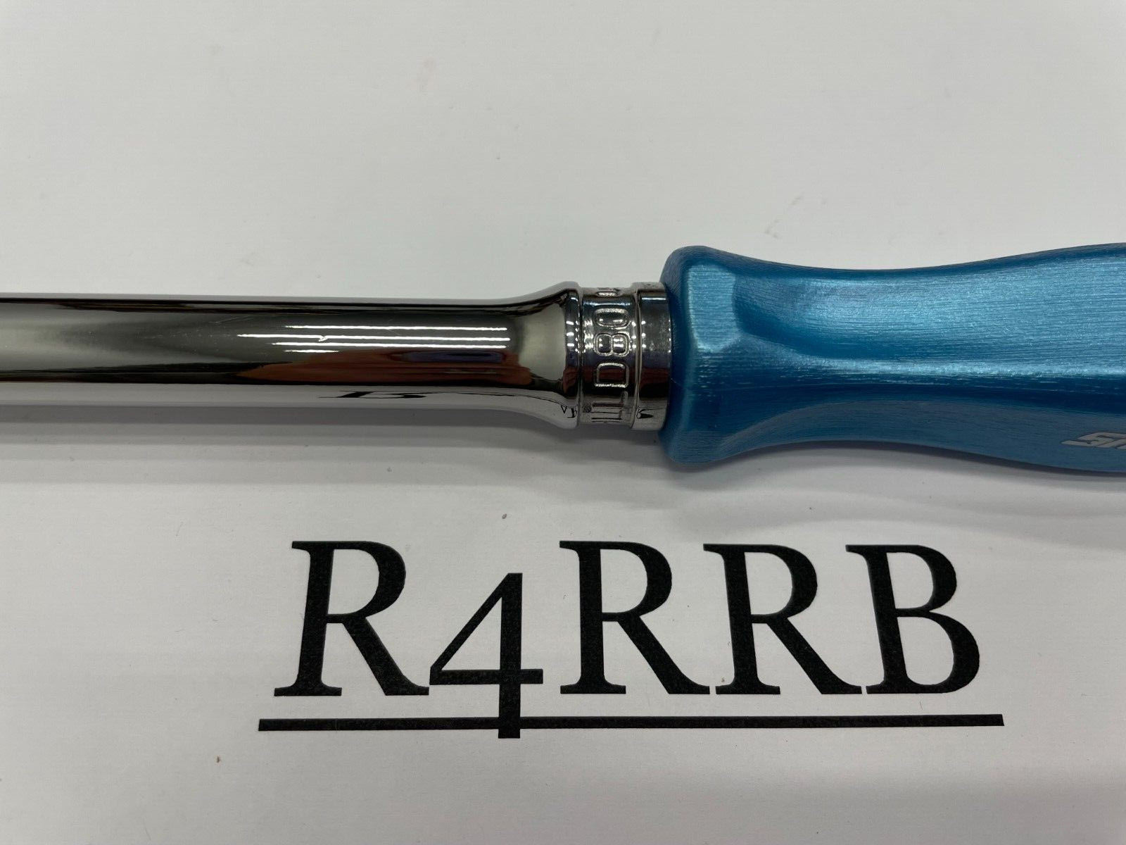 Snap-on Tools NEW BLUE PEARL 3/8″ Drive Hard Extra-Long Fixed Ratchet FHLLD80PB