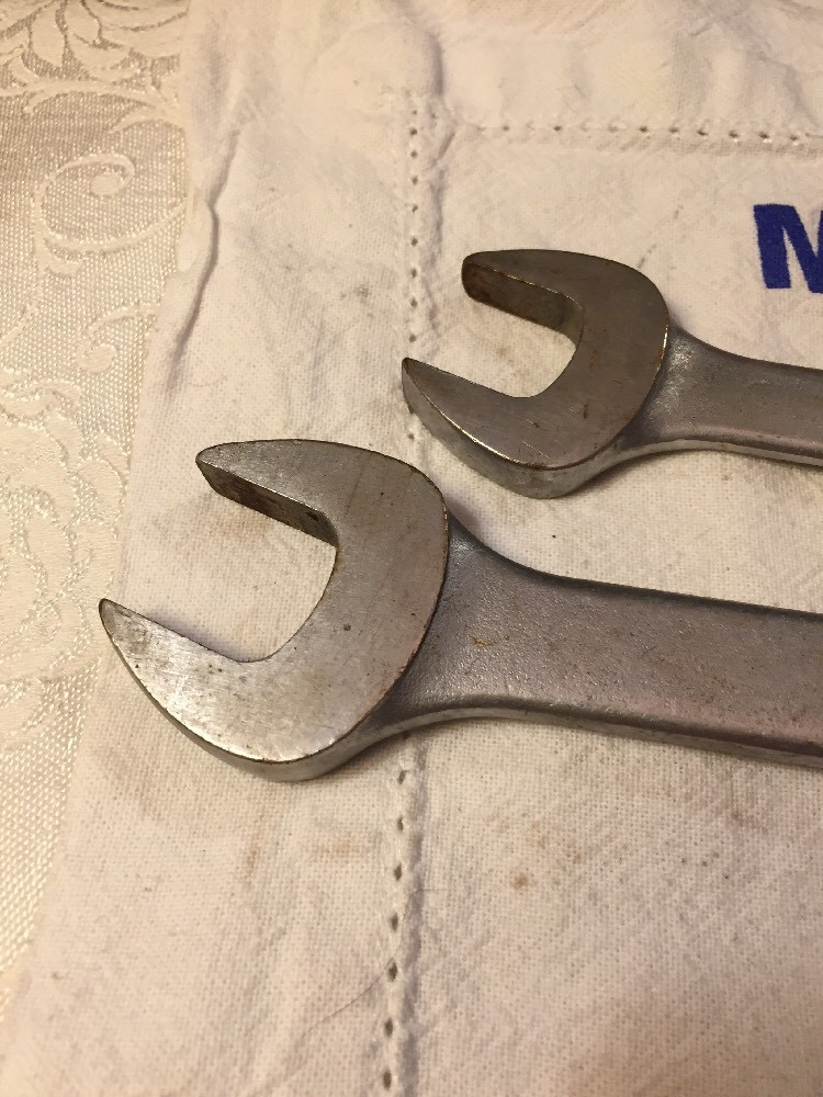 Vintage Pair Par-X Tools USA 12pt Combination Wrenches 3/4″ BO24, 7/8″ BO28