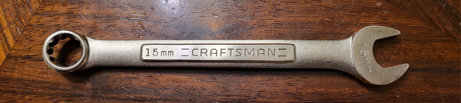 CRAFTSMAN 15mm Metric Combination Wrench 42919 12pt VINTAGE USA Made NOS
