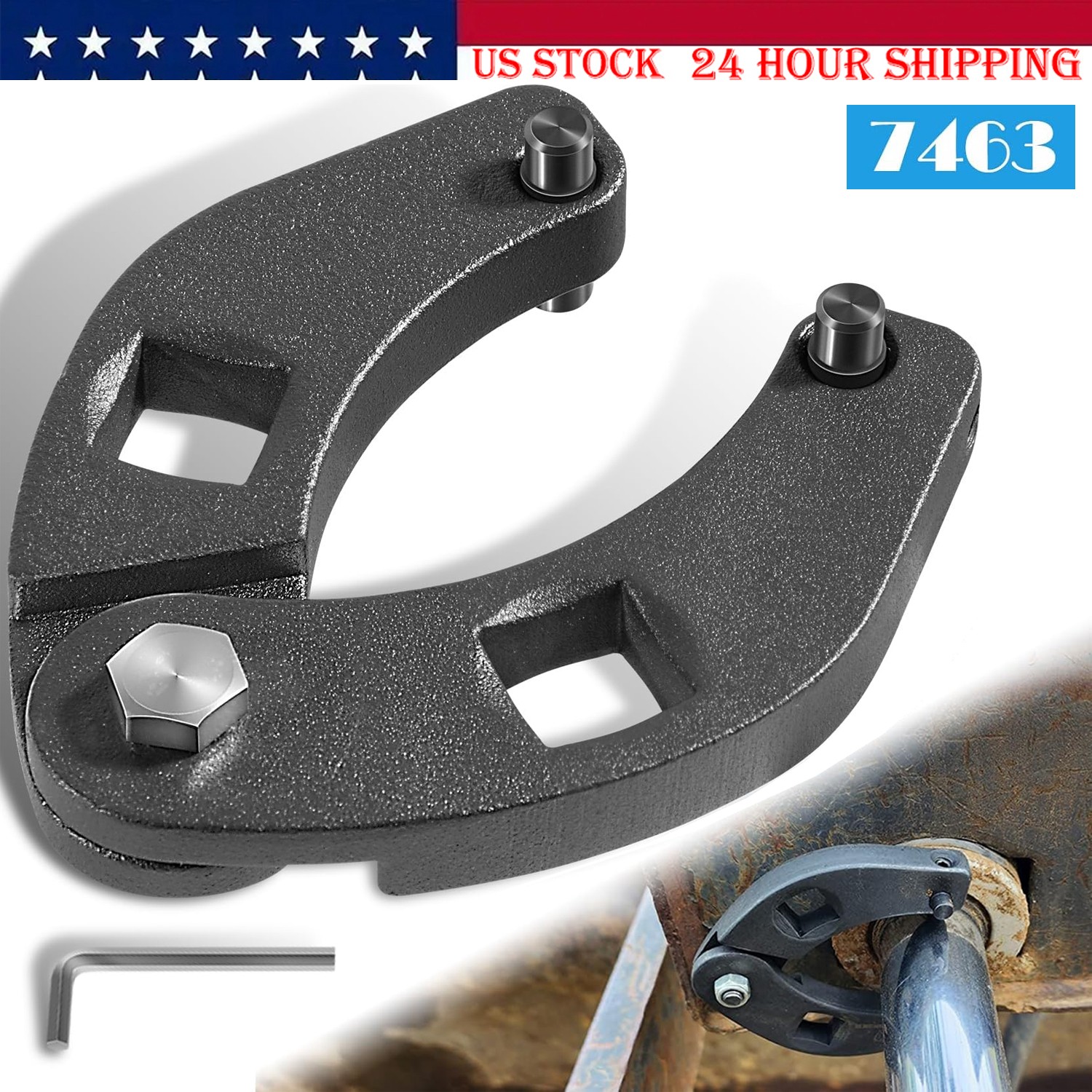 Adjustable Gland Nut Wrench Spanner Tool 7463 For Hydraulic Cylinders 1/2″ Drive