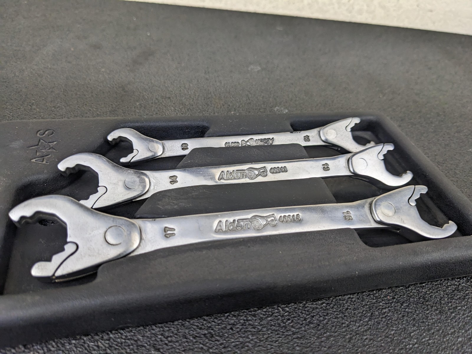 #bp443 Alden Metric Ratcheting Combination Wrench Set Sizes 15 17 14 13 12 10