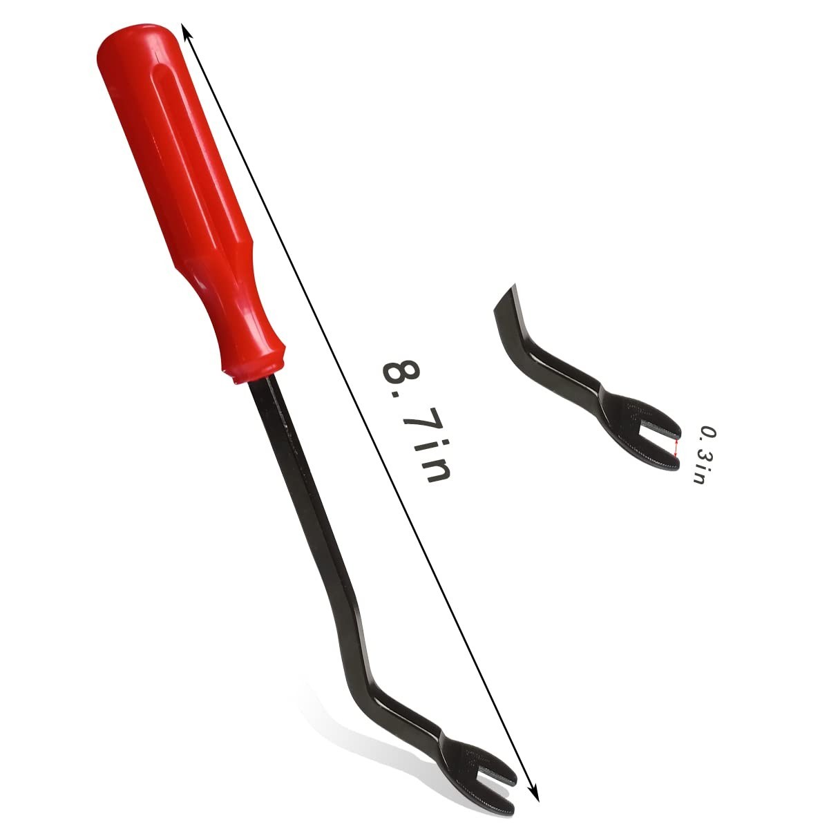 Ergonomic Car Panel Clip Puller – Durable Red Tool for Easy Fastener Removal