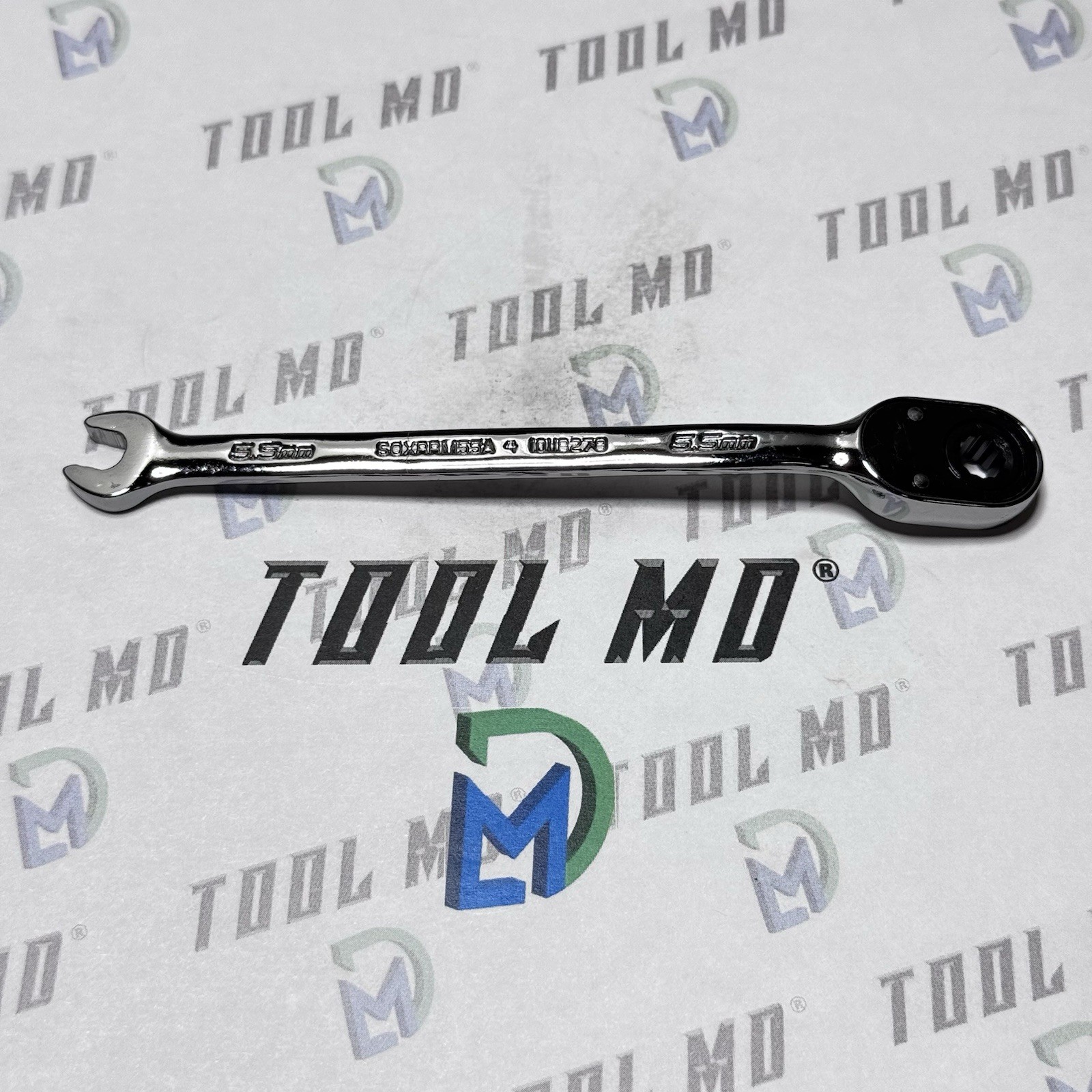 Snap-on Tools USA NEW 5.5mm Metric Reversible Ratcheting Combo Wrench SOXRRM55A