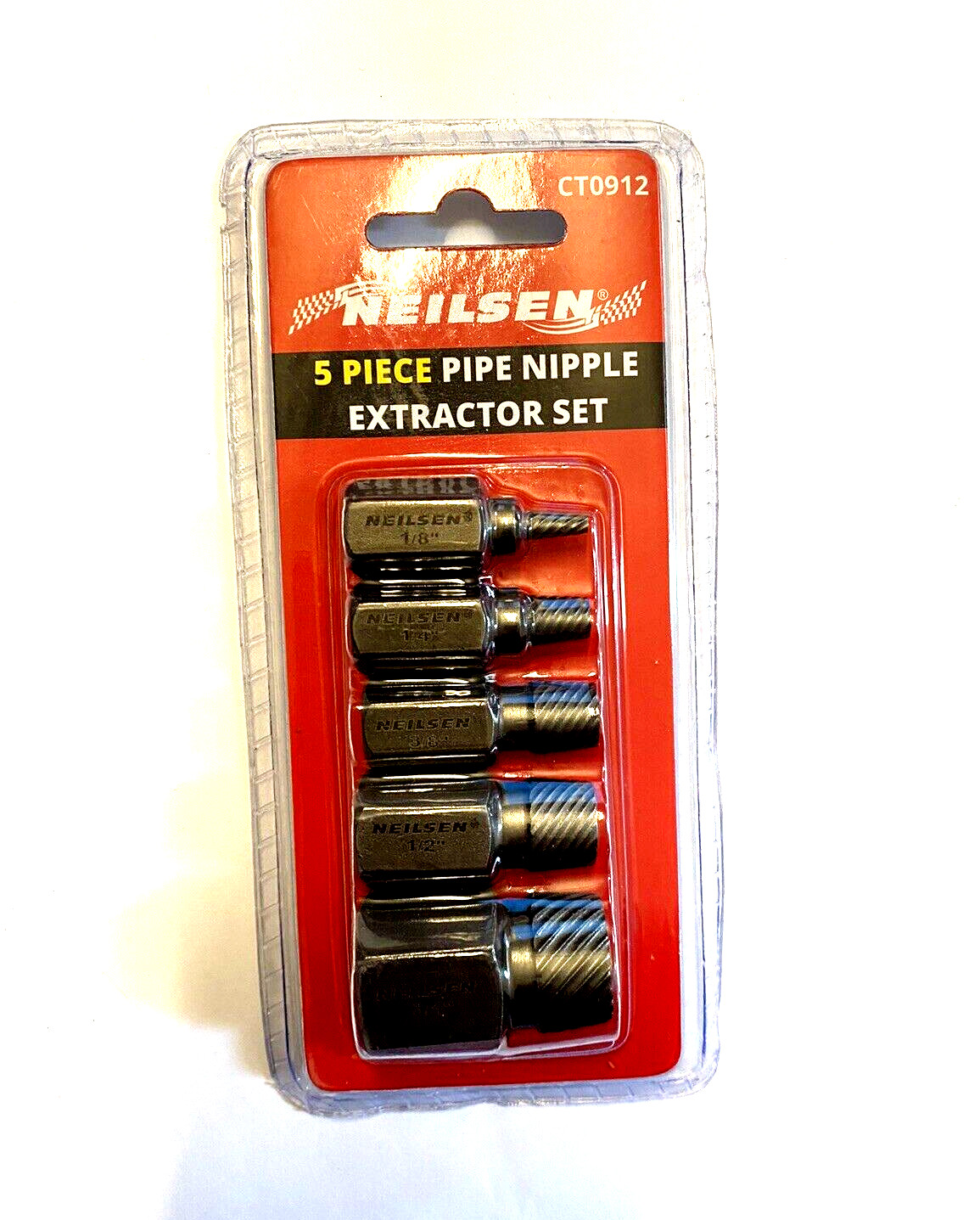5pc Pipe Nipple Extractor Set to free pipe nipples & studs CT0912
