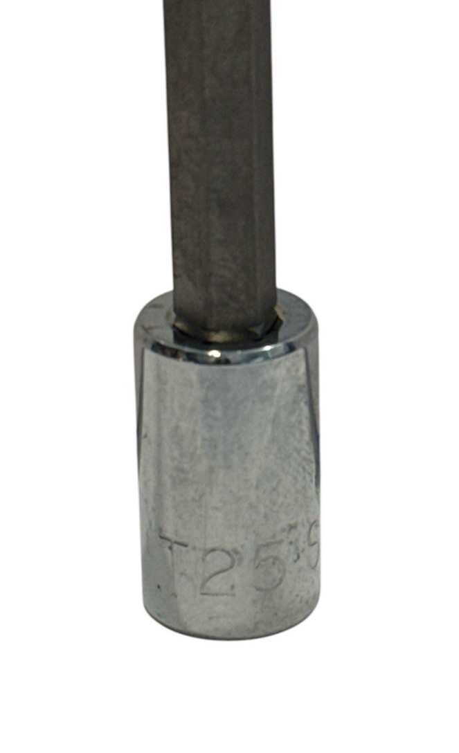 SK Tools SK42975 T-25 Torx Bit Socket Chrome 1/4″ Drive 4.5″ Long Made In USA