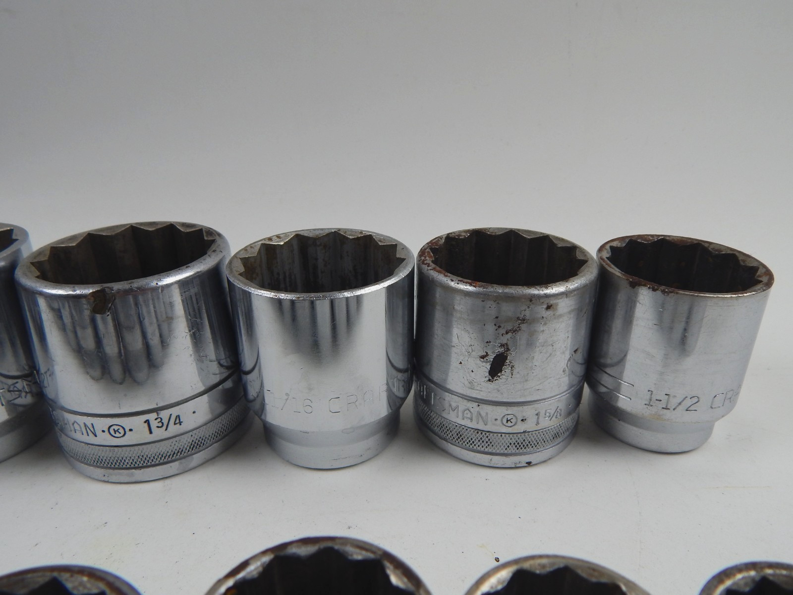 Vtg Craftsman Circle K & -V- Series 3/4″ Drive 20pc Socket Set Ratchet Extension