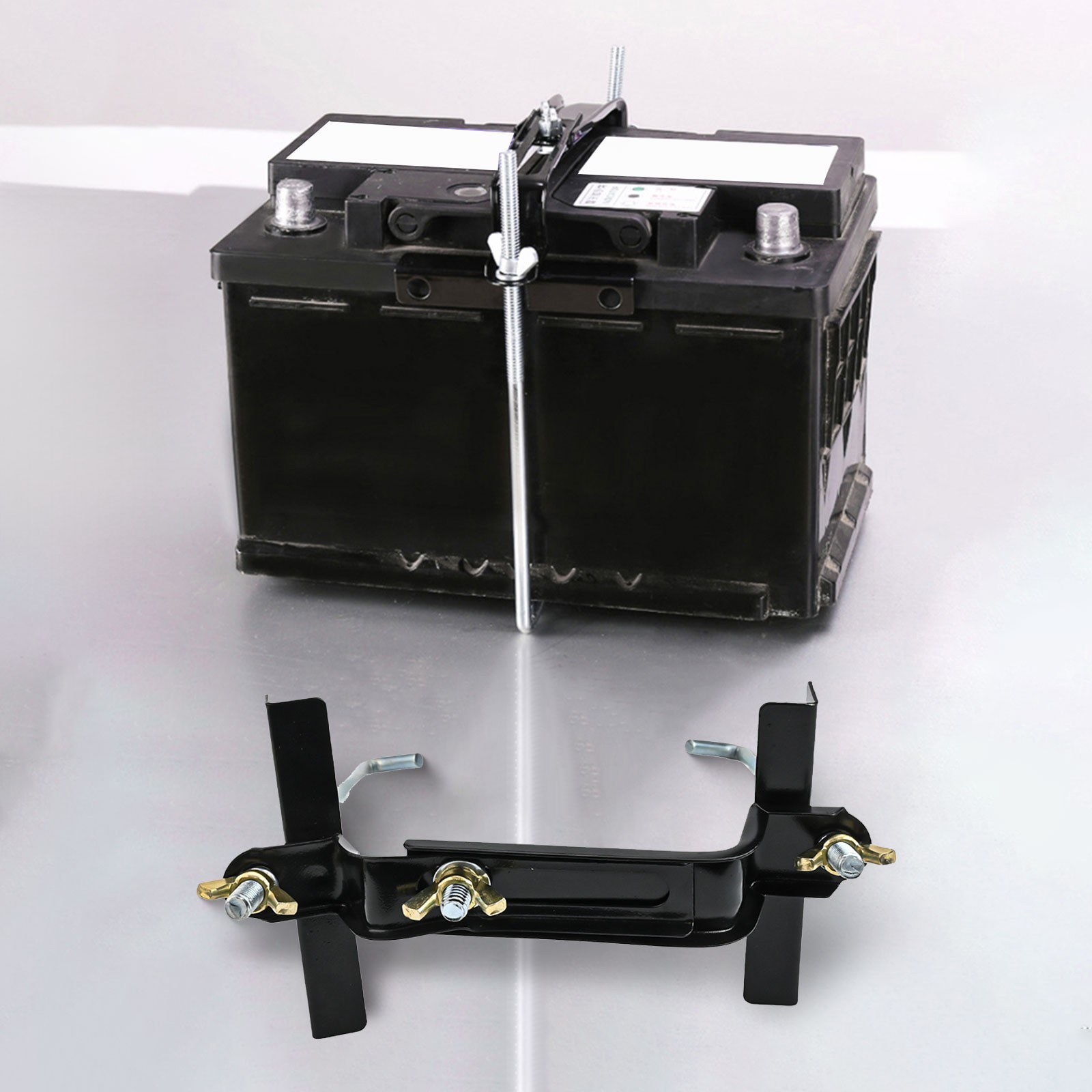 Easy Install Adjustable Car Battery Holder Bracket for Various Vehicles