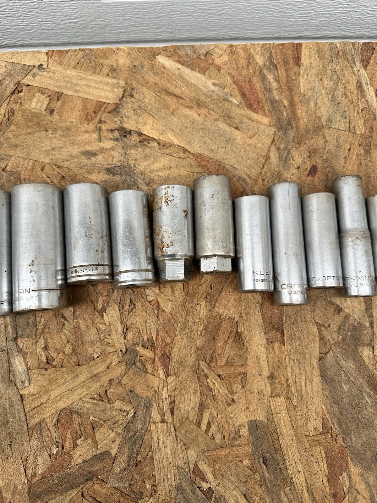 Vintage Lot Of 18 deep sockets Craftsman klein S-K Made USA 1/2 drive