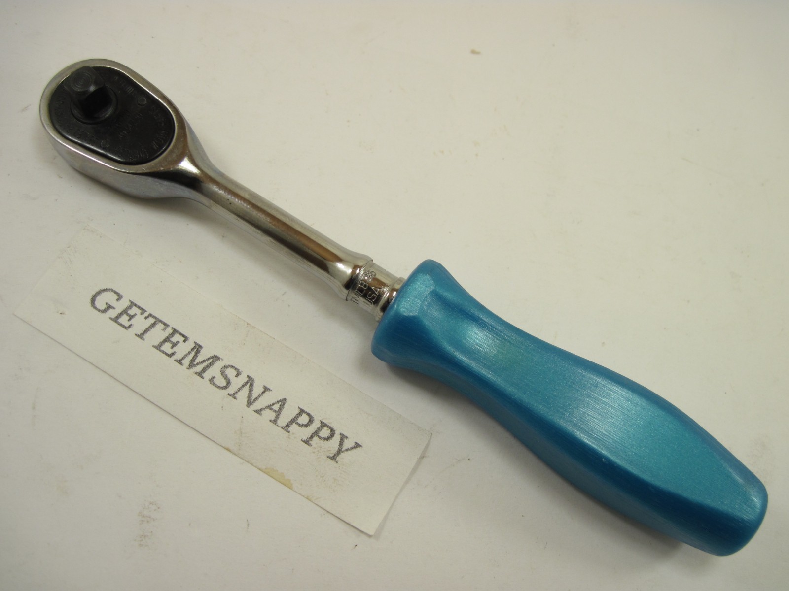 RARE Snap On 1/4″ Drive Pearl Blue Hard Handle Ratchet TM836 NEW