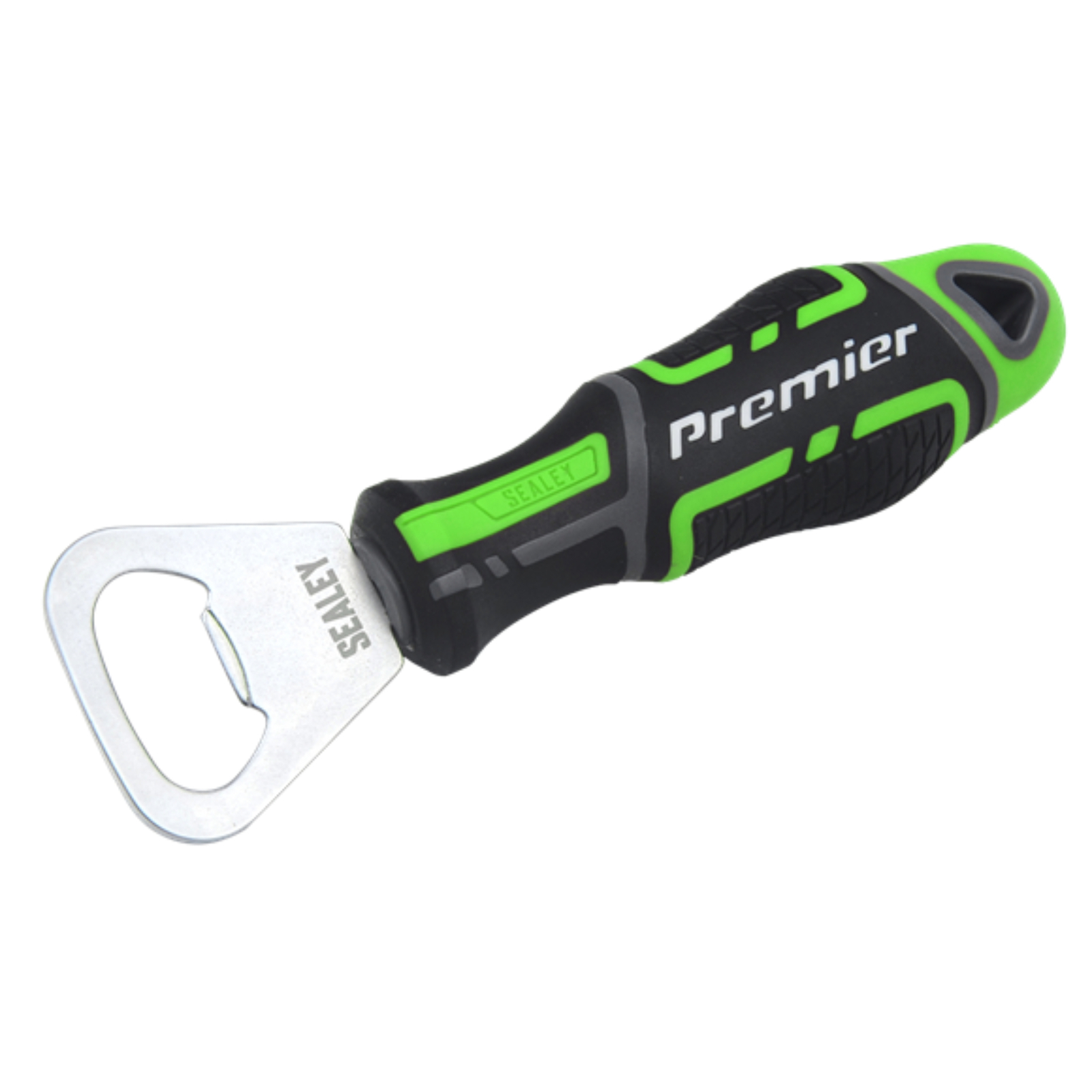 Sealey GripMAX Bottle Opener – Hi-Vis Green – With Hanging Hole – (AK4368HV)