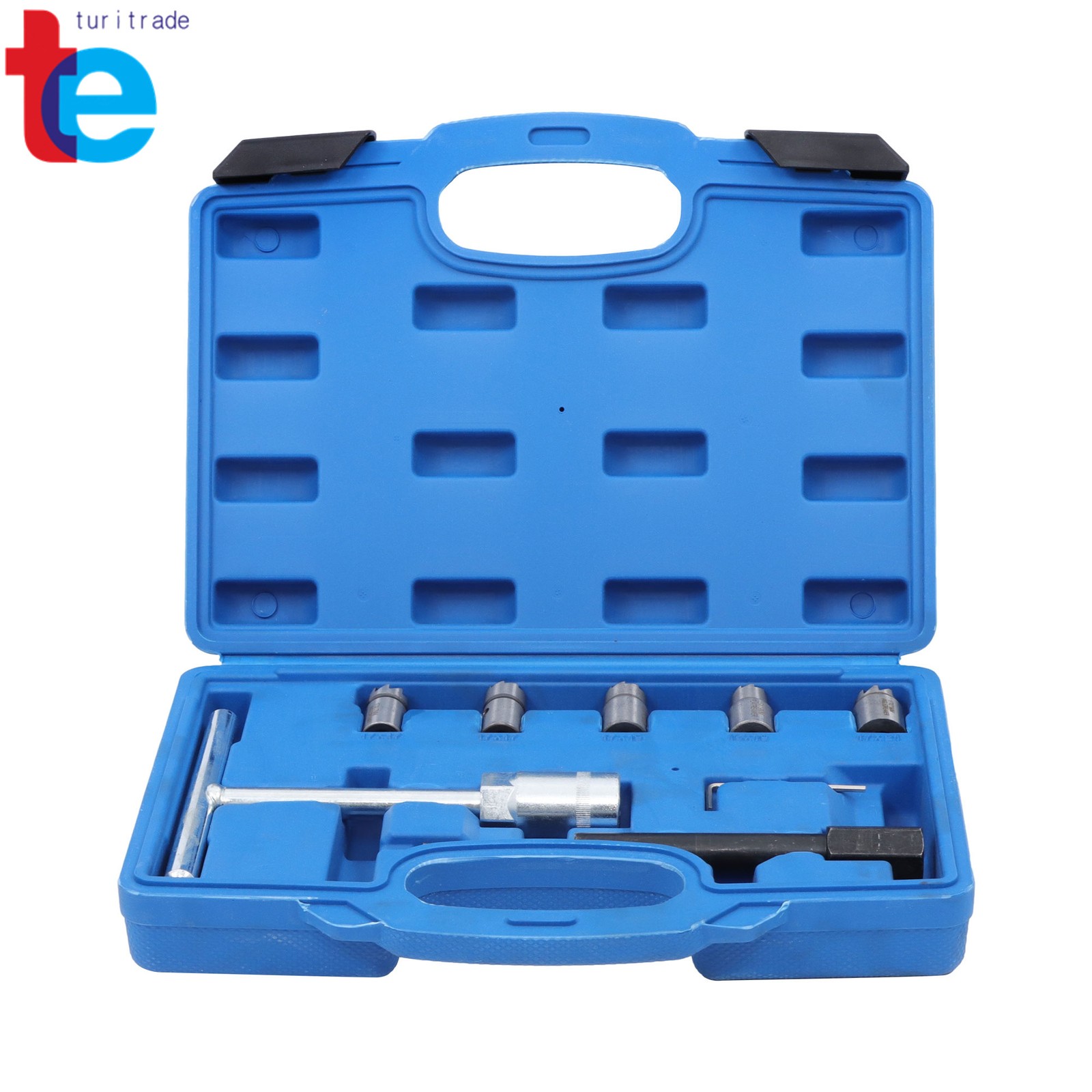 7pcs Diesel Injector Seat Cutter Set Cutter Cleaner Tool Set Carbon Remover Kit