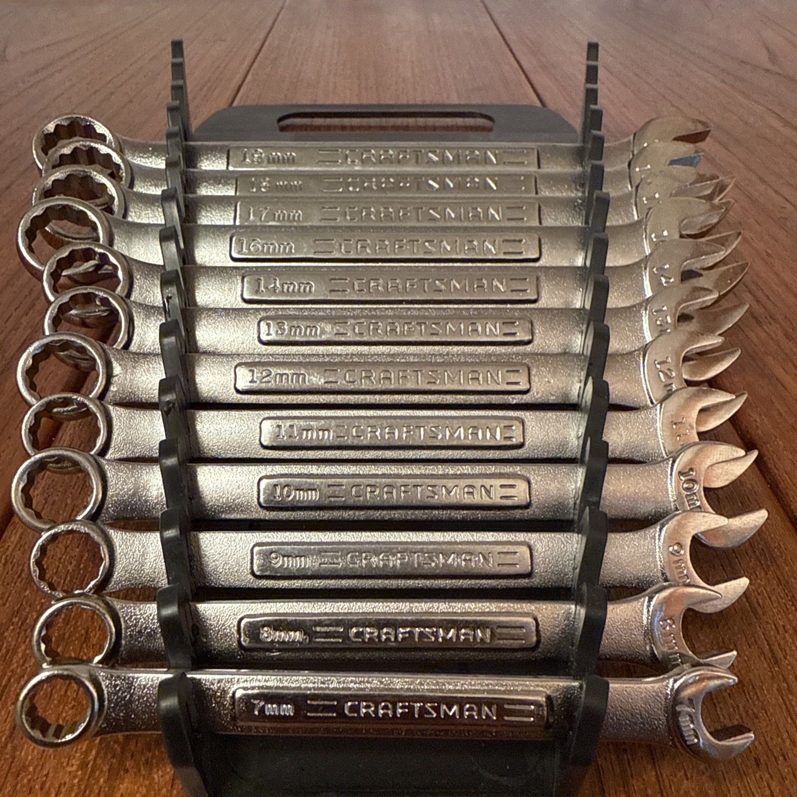 VTG Craftsman USA Metric Wrench Set 7mm-19mm V-Inverted -V VA 12pc