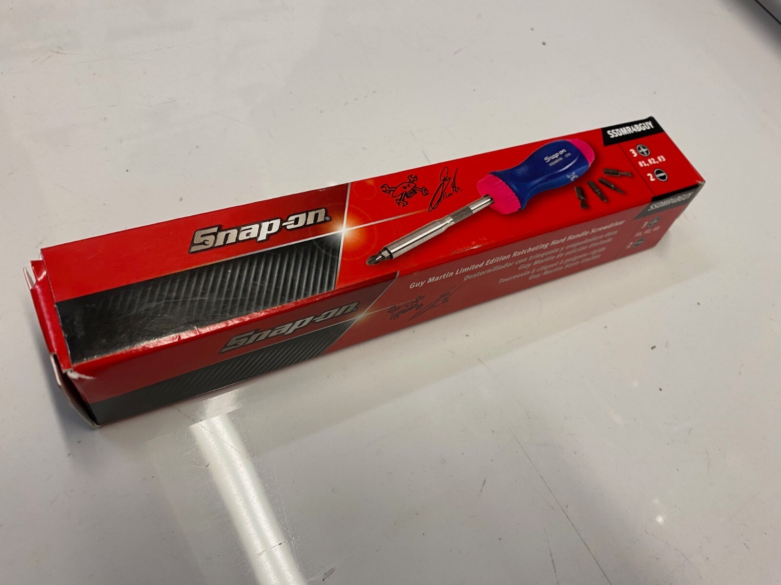 Snap-On Tools Guy Martin Limited Edition Rare Ratchet Screwdriver – SSDMR4BGUY
