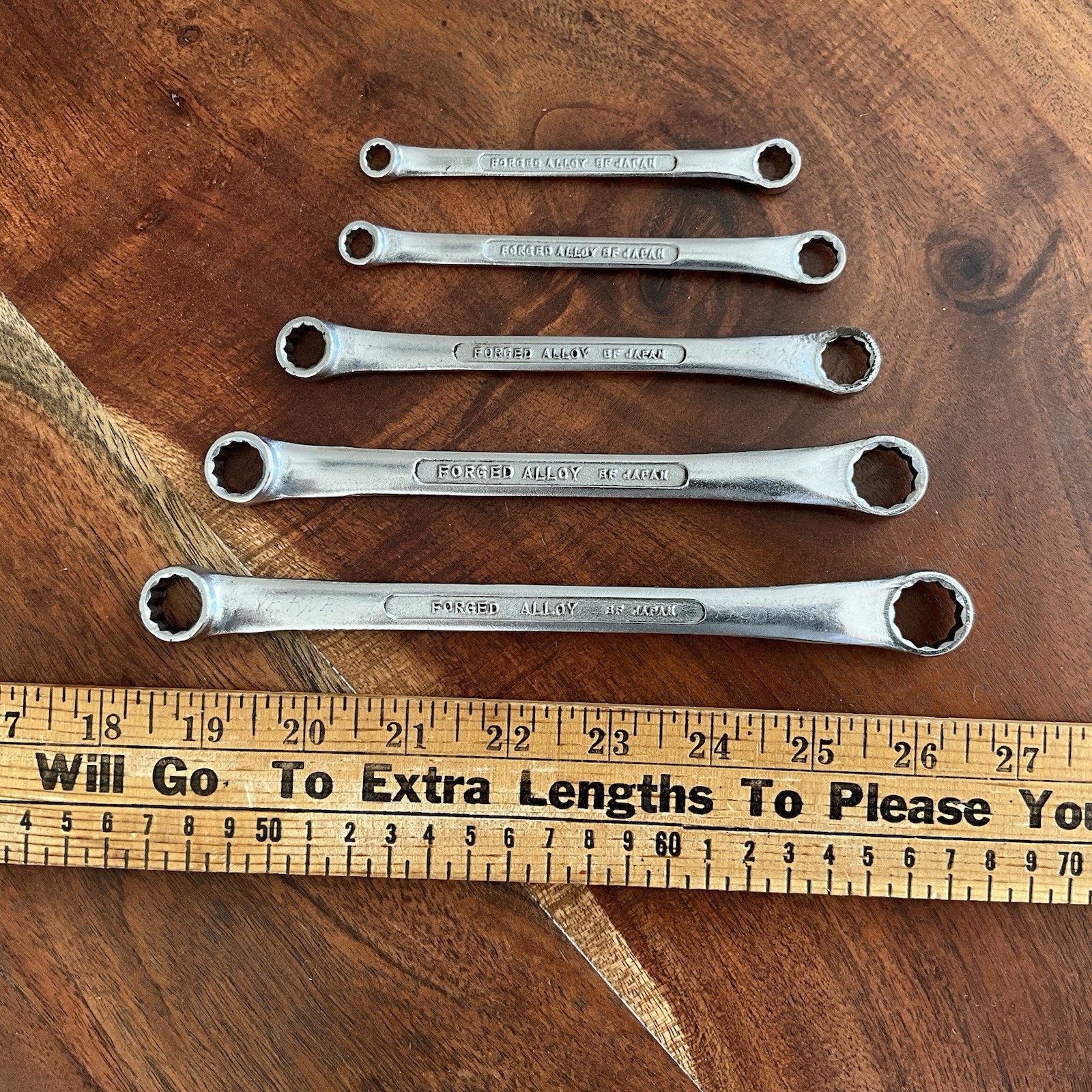 Vintage 15mm – 6mm COMPANION Offset Box End Wrench Set of 5