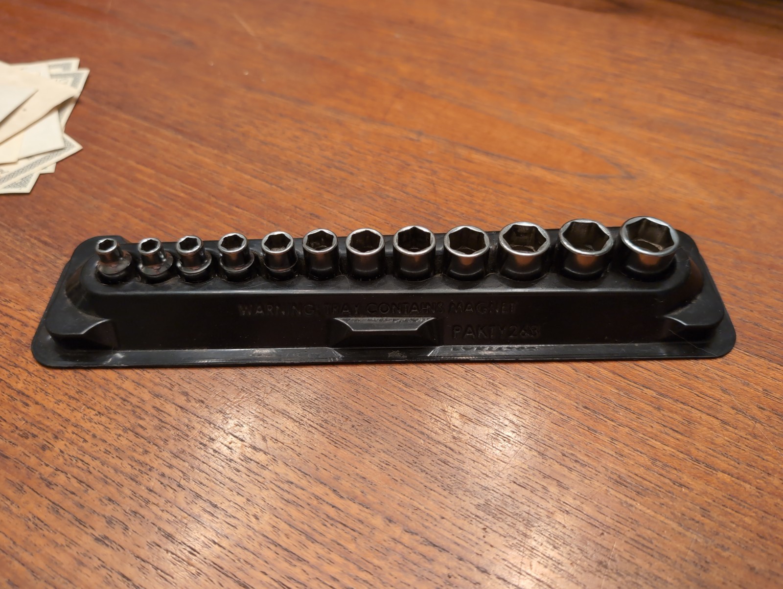 Snap-on 112ytmmy 1/4″ drive fdx 6 point metric shallow socket set 5-15mm