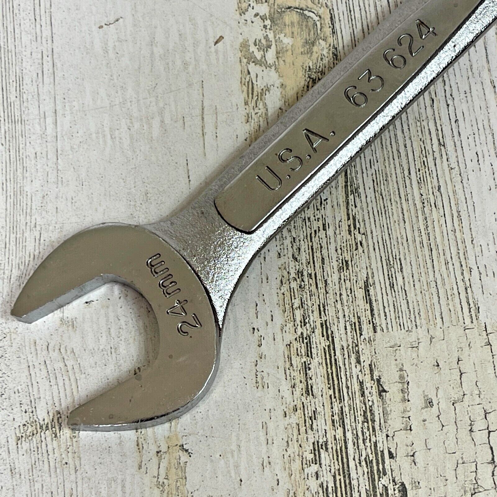 EASCO 24MM METRIC COMBINATION WRENCH P/N 63624 HAND TOOL MADE IN USA