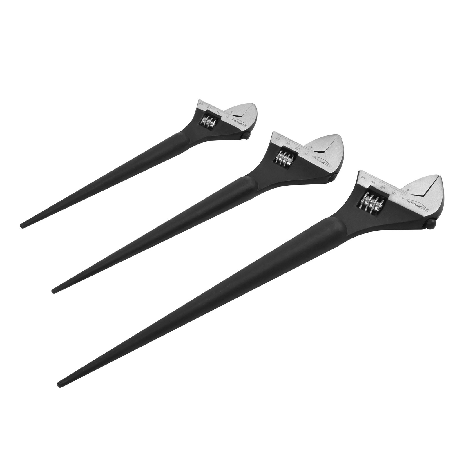 10″ 12″ 16″Adjustable Construction Spud Wrench Set SAE &Metric Scale Marked 3pcs