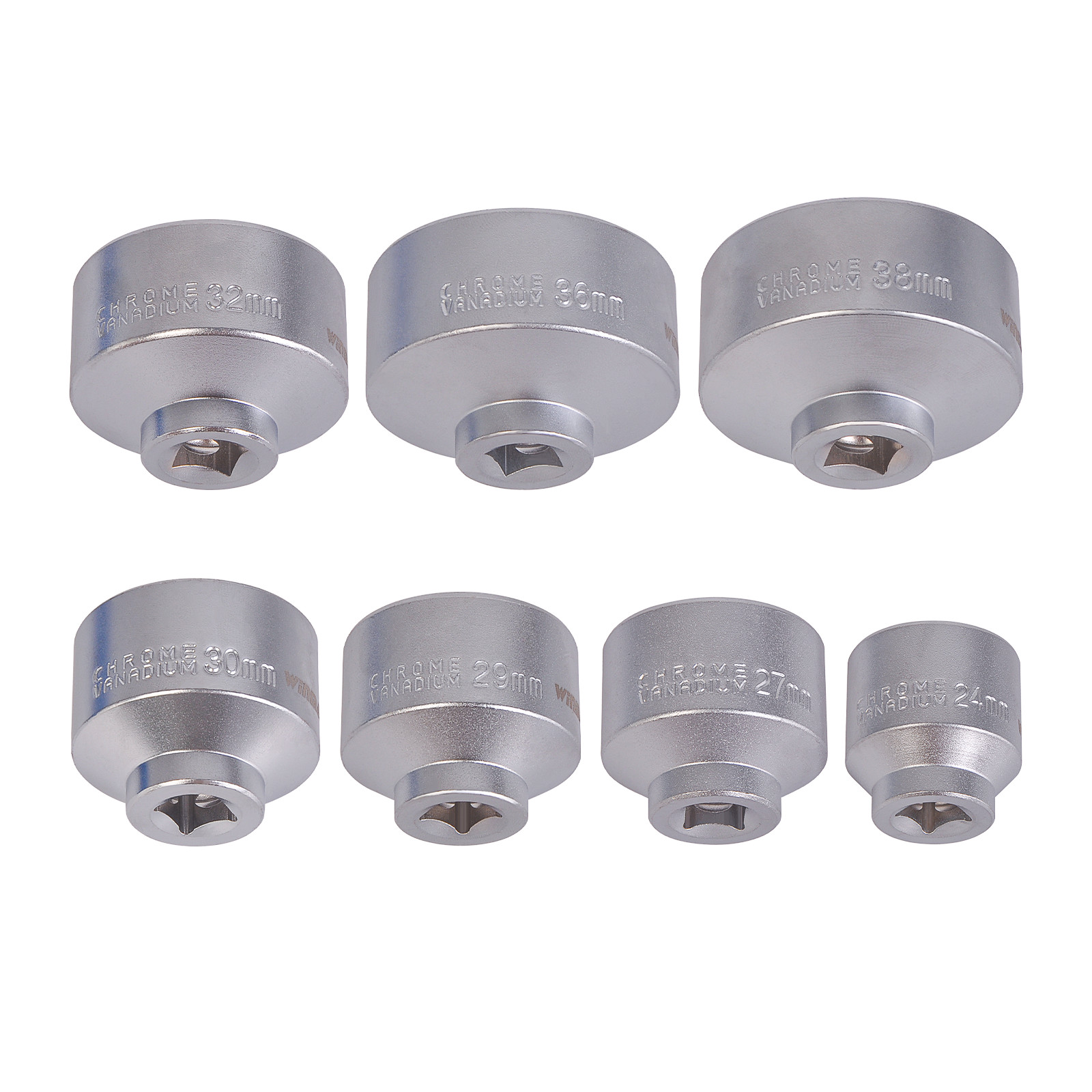 For BMW Mercedes VW 7pc Metric Oil Filter Cap Wrench Socket Tool Set 24mm – 38mm