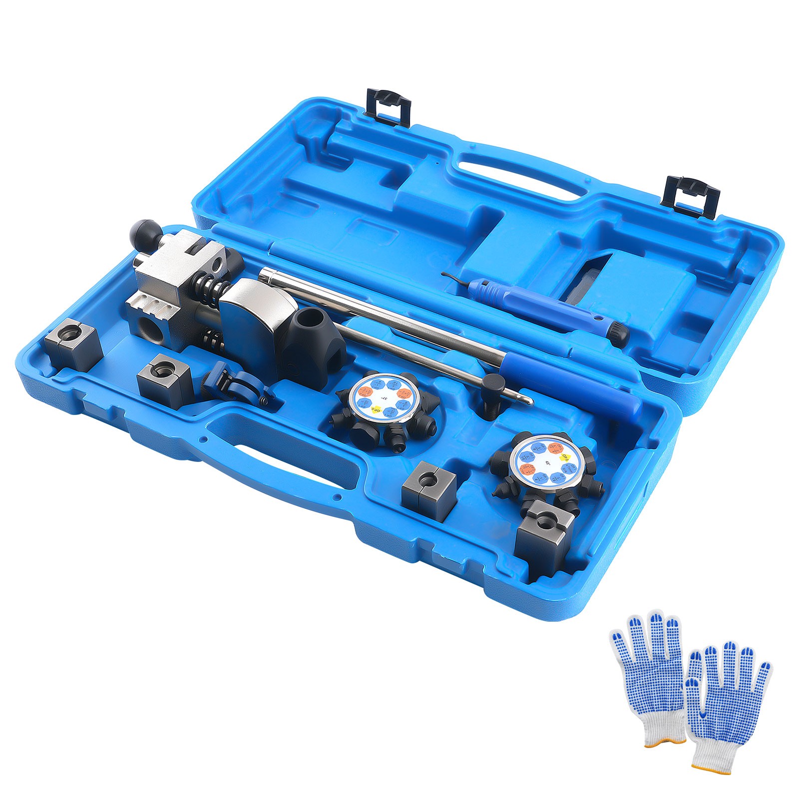 37° 45° Dual Angle Brake Flaring Tool Double Single Flare 3/16-3/8″ Dies