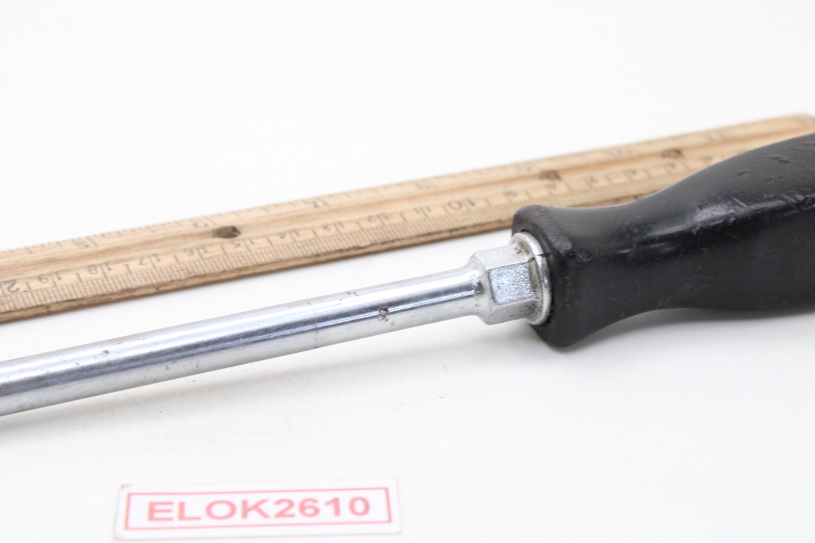 Snap-on SSD8 3/8″x12.5″ Flat/Slotted Black Hard Handle Screwdriver USA