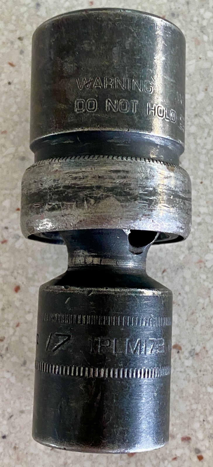 Snap On IPLM17B 1/2″ Drive 6 Point Impact Swivel Socket USA Used