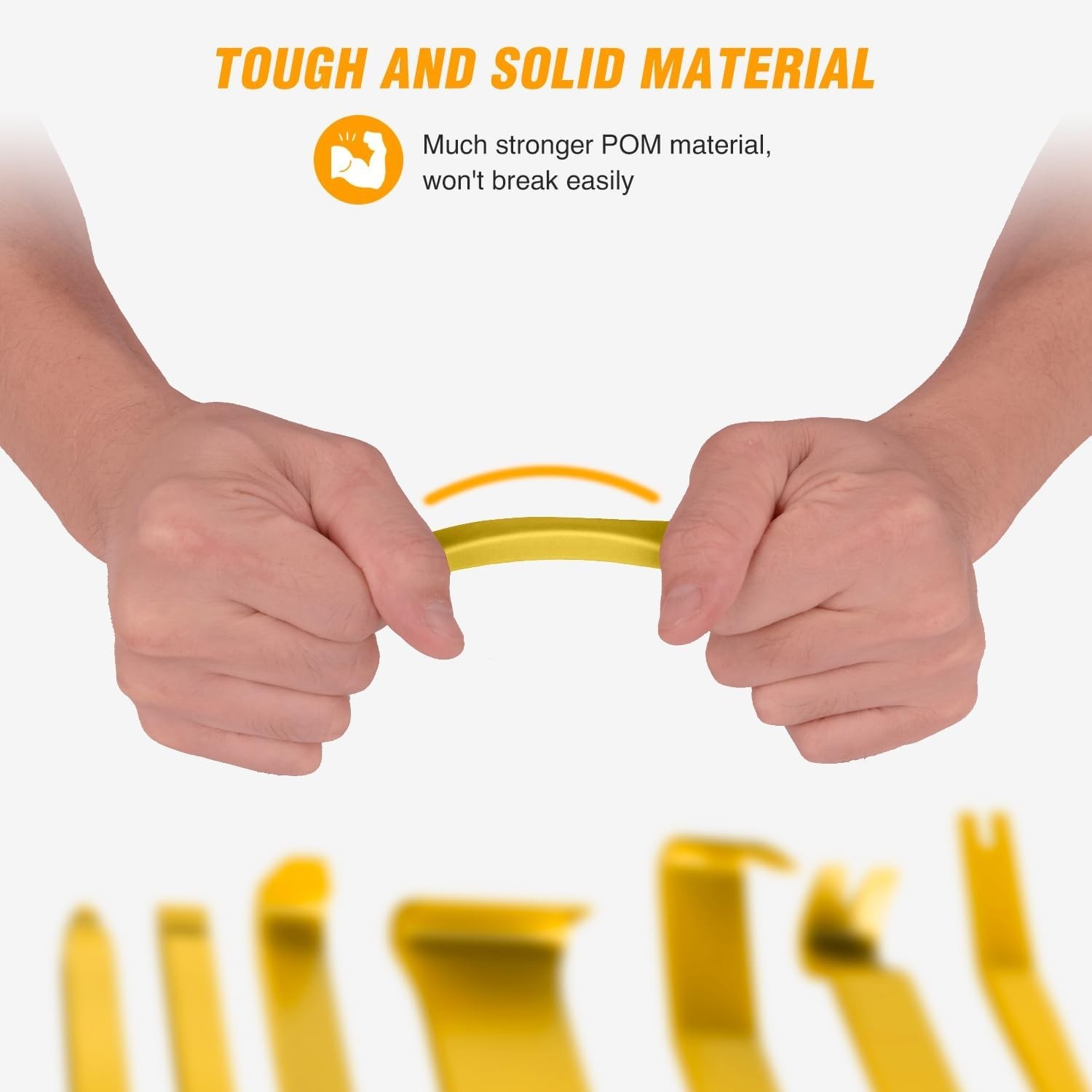 8PC Auto Trim Removal Tool Set – Scratch-Free & Ergonomic Design in Yellow