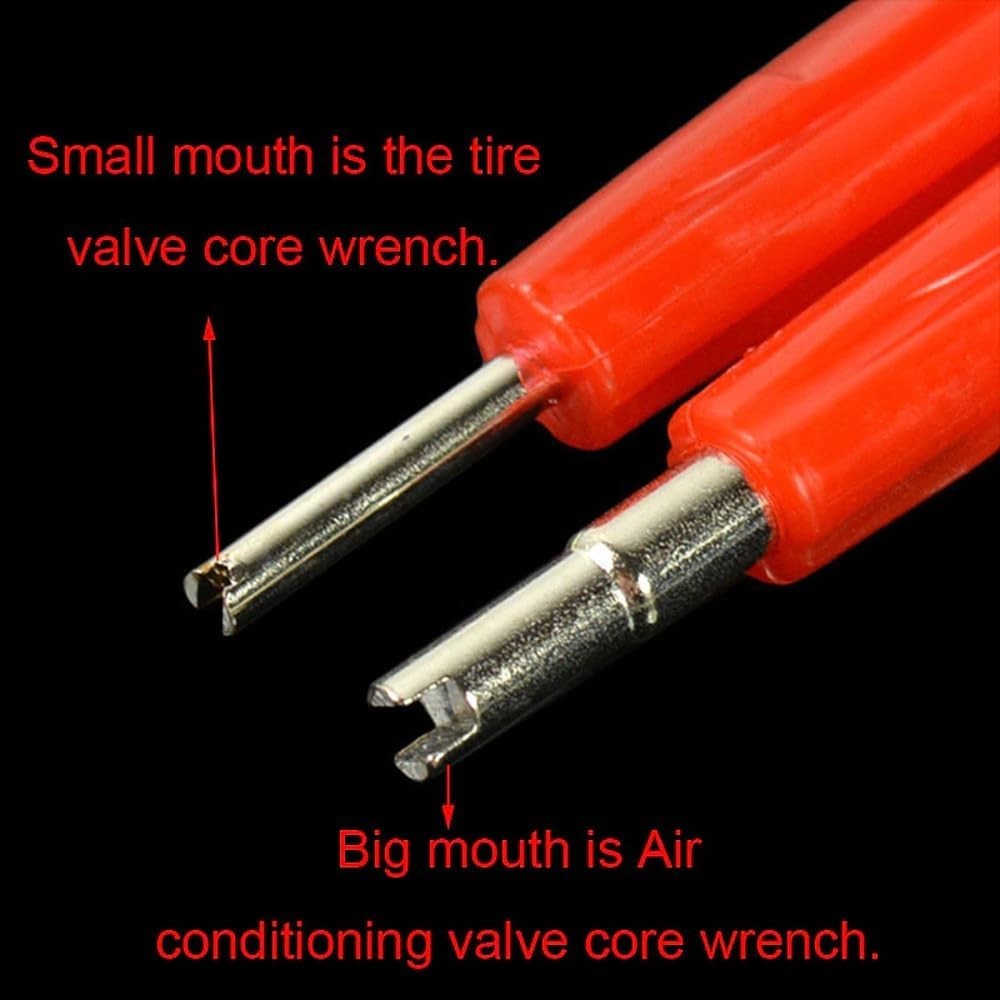 5 Pack Valve Core Remover 2in1 Dual Head Drive Tire Valve Stem Core Removal T…