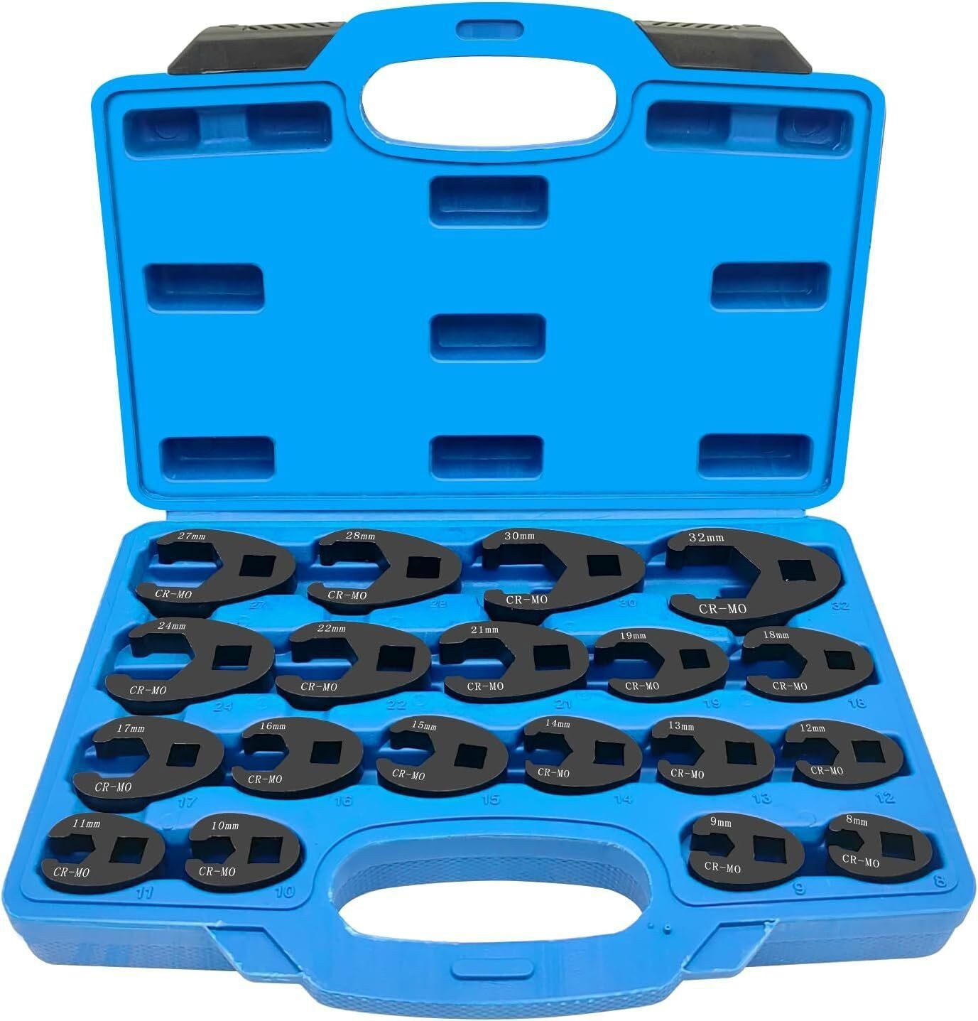 Crows foot Wrench Set 1/2″ and 3/8” Drive Flare Nut Crowfoot Wrench Set Metric