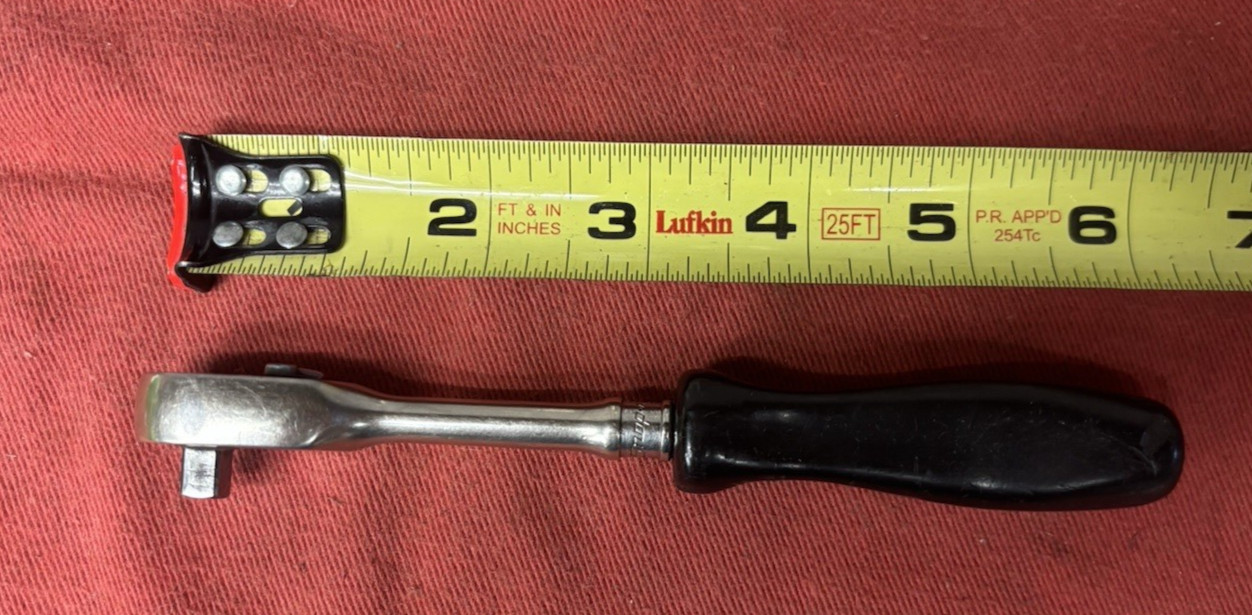 Snap on 1/4dr. black hard handle ratchet TML836 30t no owner marks