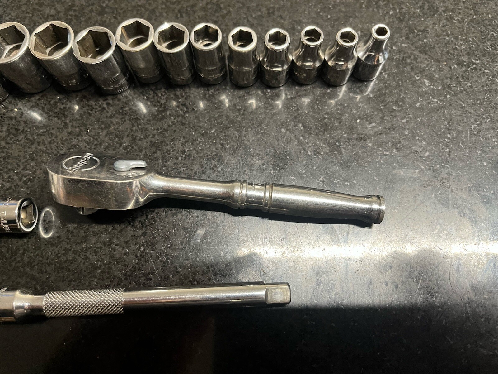 Snap On 1/4″ Drive 6-Point Metric Socket Set 4mm to 15mm TMM4 to TMM15 117TMMG