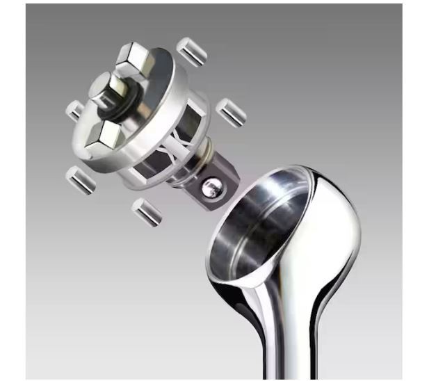 Zero Degree 3/8 in. Drive Gearless Ratchet with Socket Quick Release