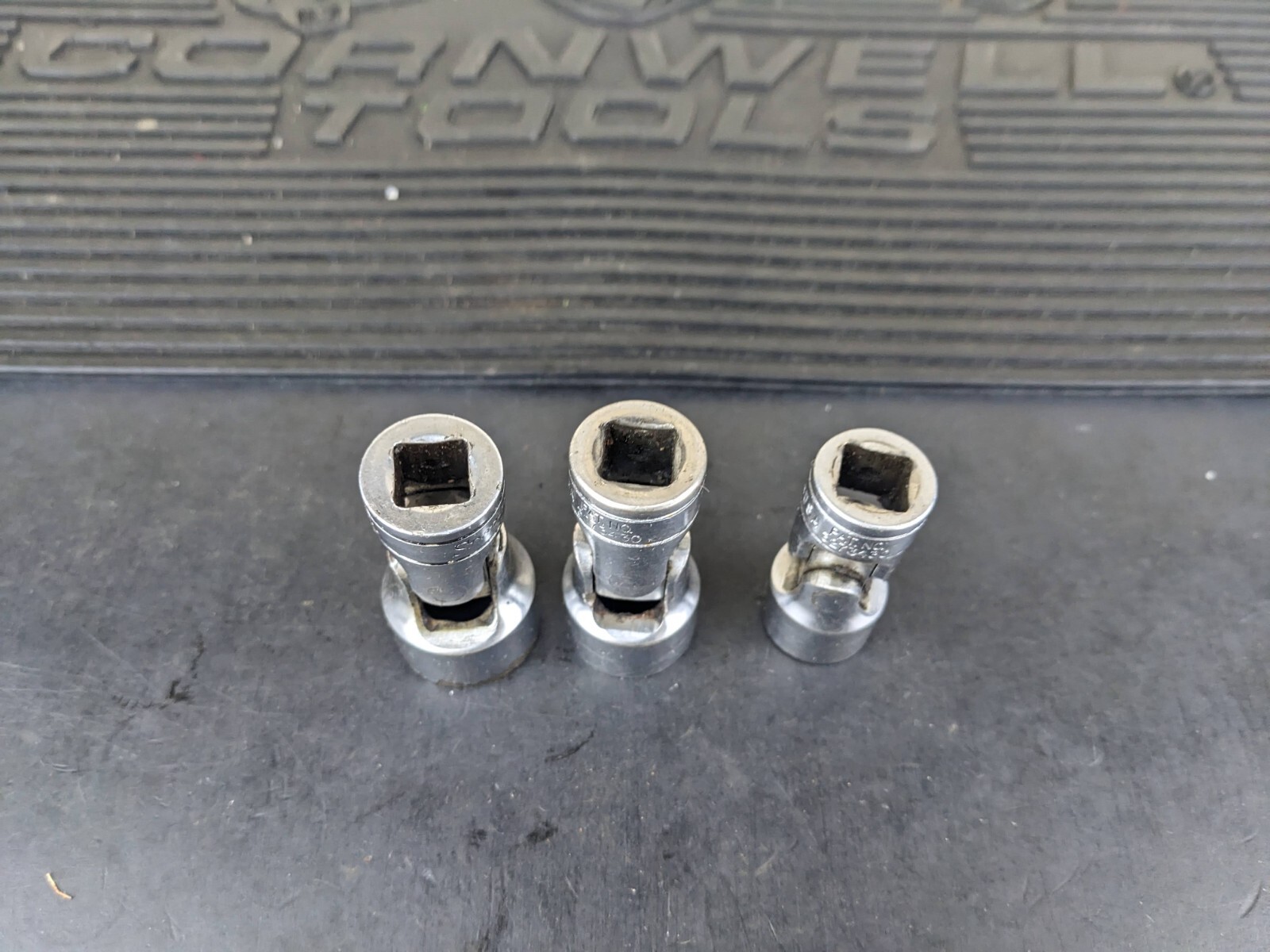 #ba511 Snap On Chrome 6PT Shallow Socket FS18 9/16 FS22 11/16 FS24 3/4