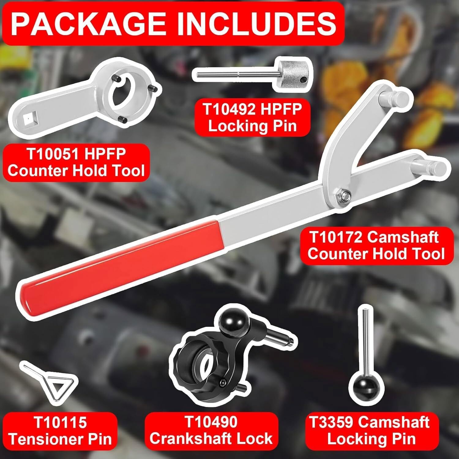 Timing Belt Tool Kit Fit for 2015+Volkswagen Jetta TDi, Golf TDi,TDI EA288 3830