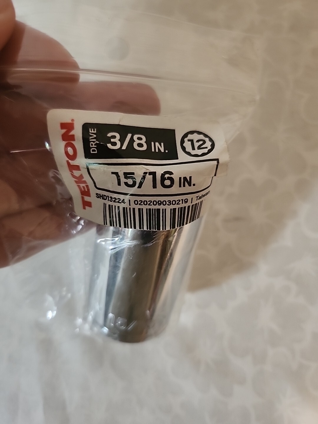 Tekton Individual 3/8” Drive Deep Socket 12-point Choose 5/16 to 15/16 or 14mm