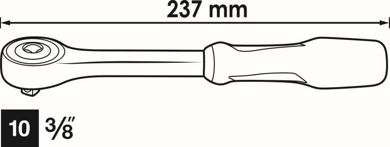 VIGOR V6008 REVERSIBLE RATCHET