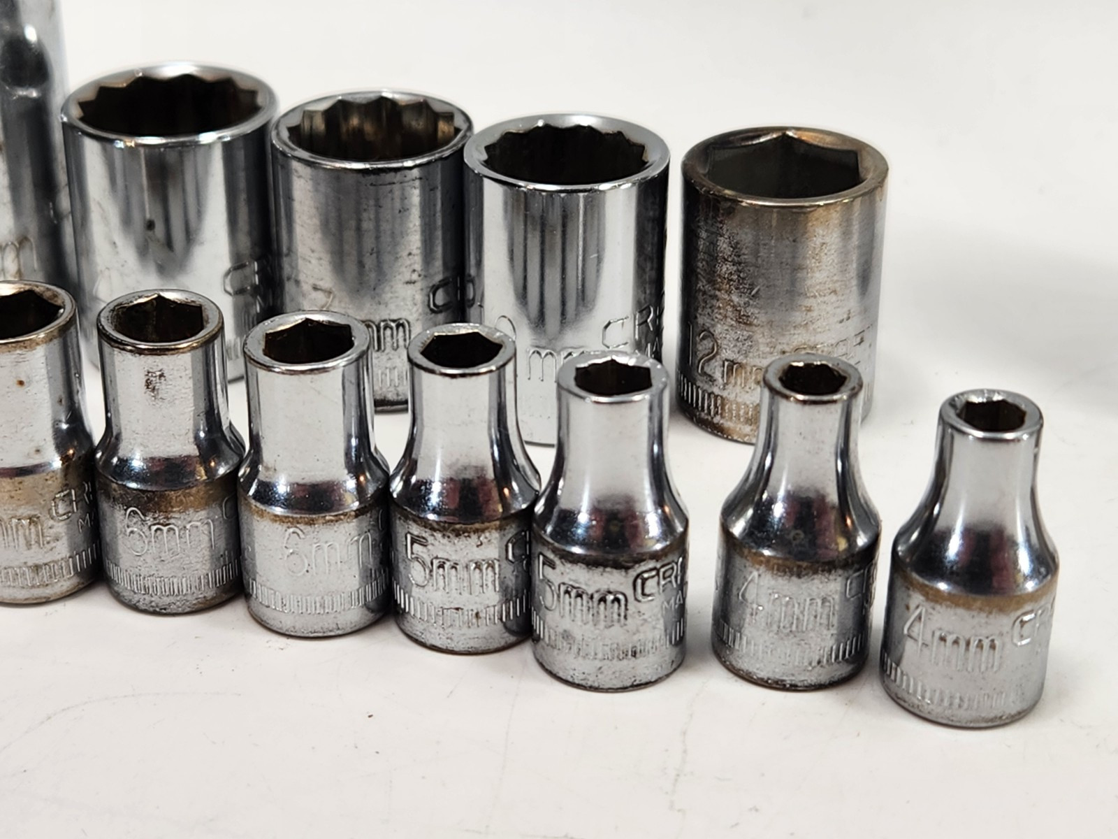 Vintage Craftsman Socket Tool Mixed Lot of 33 VV , G & V SERIES / Metric SAE