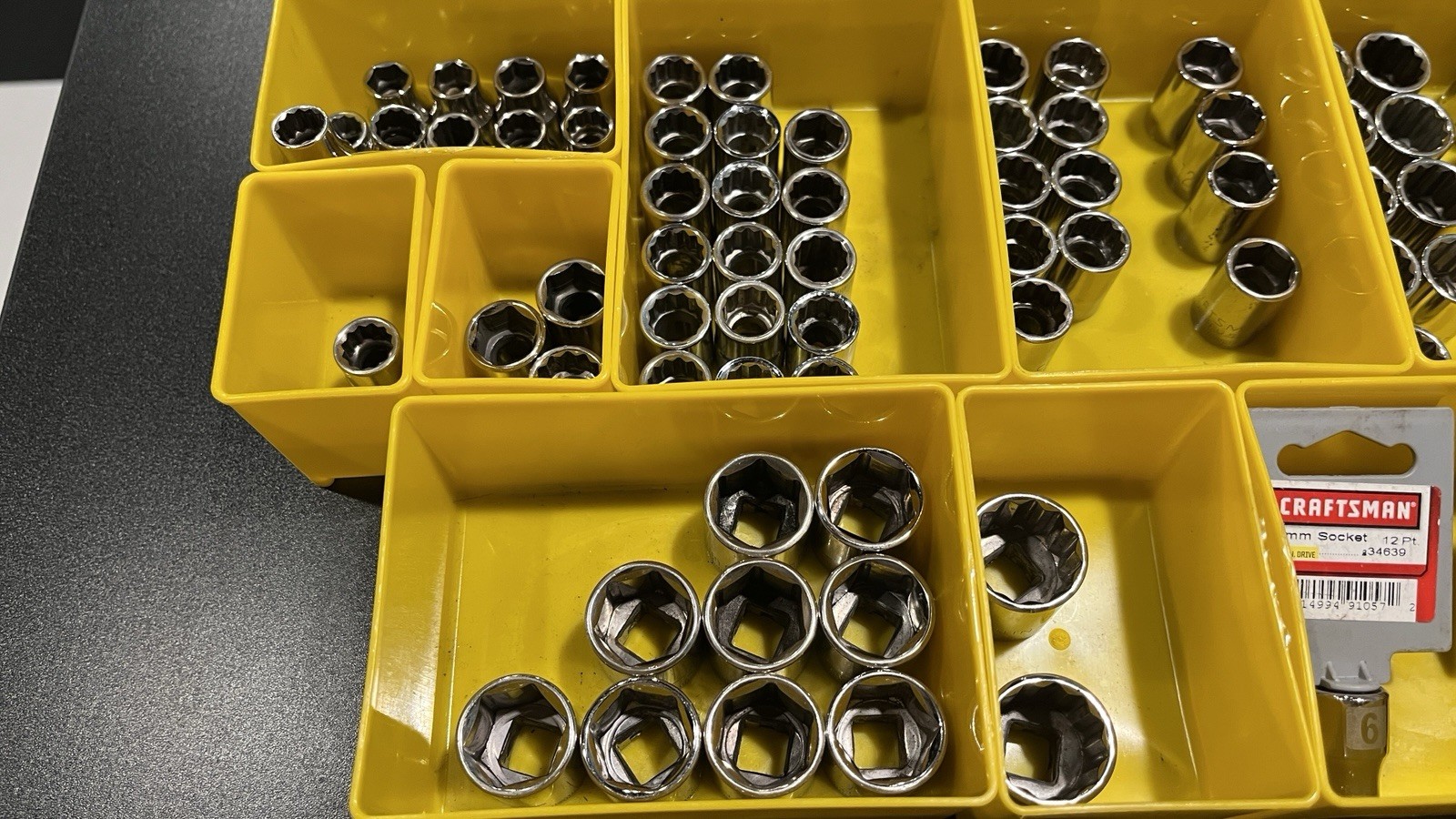 Craftsman Made in USA 296 Socket Lot – 3/8 Drive Metric SAE Cleaned Resale Ready