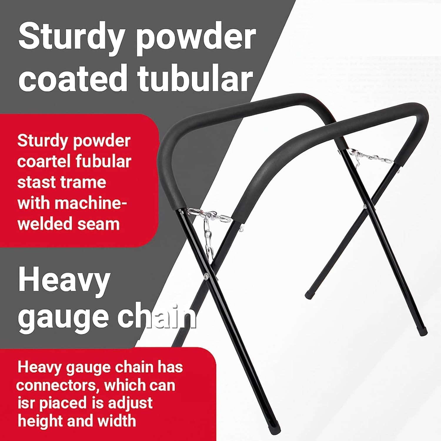 Heavy Duty Portable Work Stand Foldable Adjustable 750lbs Steel Shop Stands