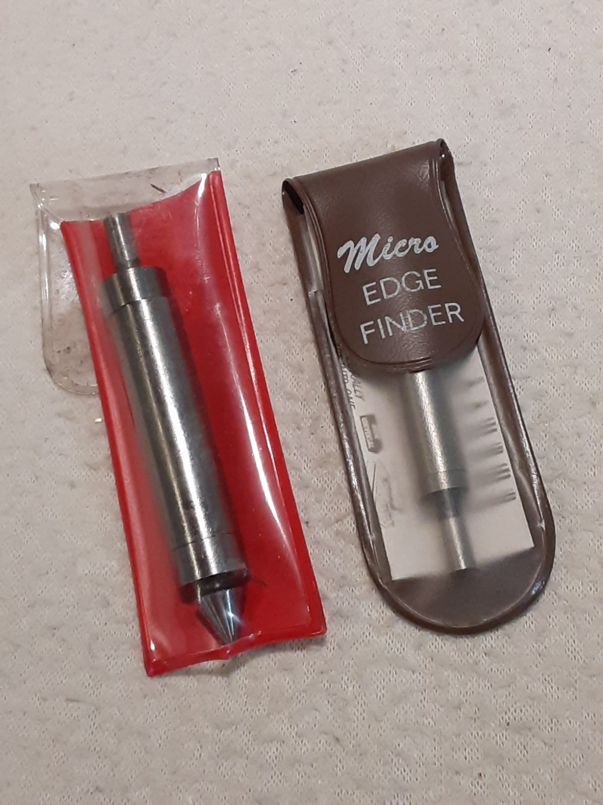 Vintage Starrett USA Edge Finder No 827B & Fisher Micro Edge Finder Lot of 2