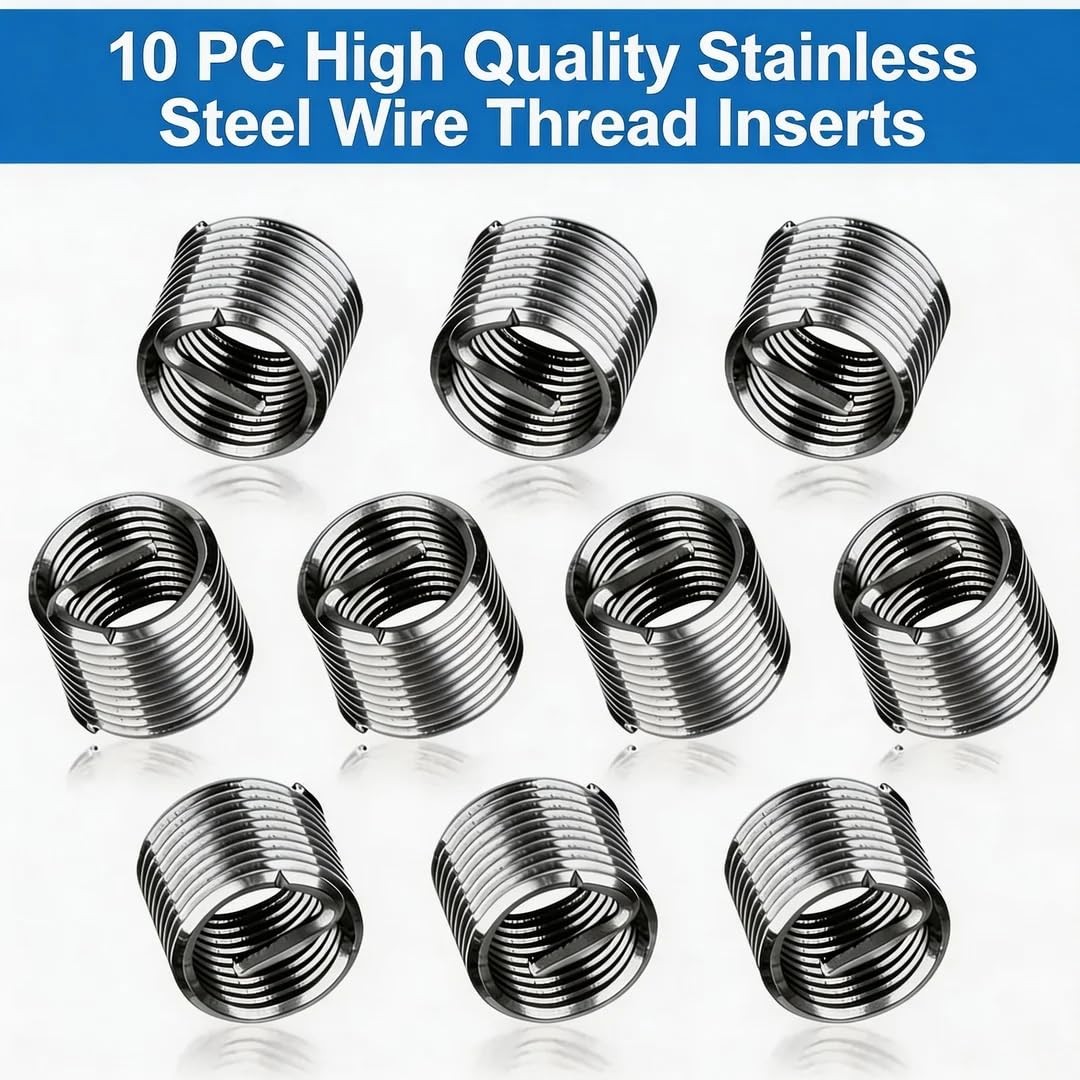 Alltooetools M10 X 1.25 Thread Repair Kit, x 1.25mm, Black & Silver