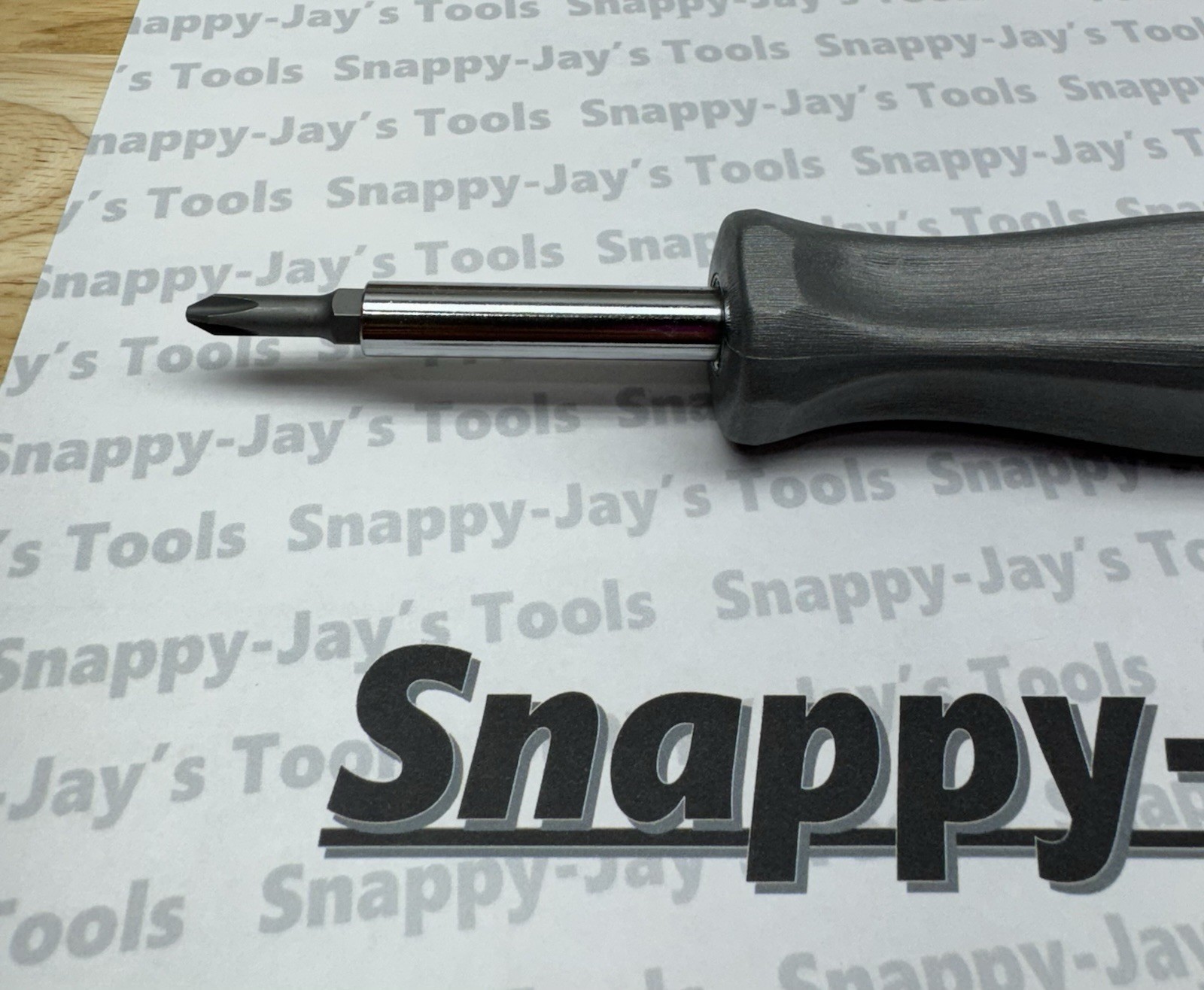 Snap-on Tools DARK TITANIUM Hard Grip Reversible Blade Screwdriver Set SDDD41DT